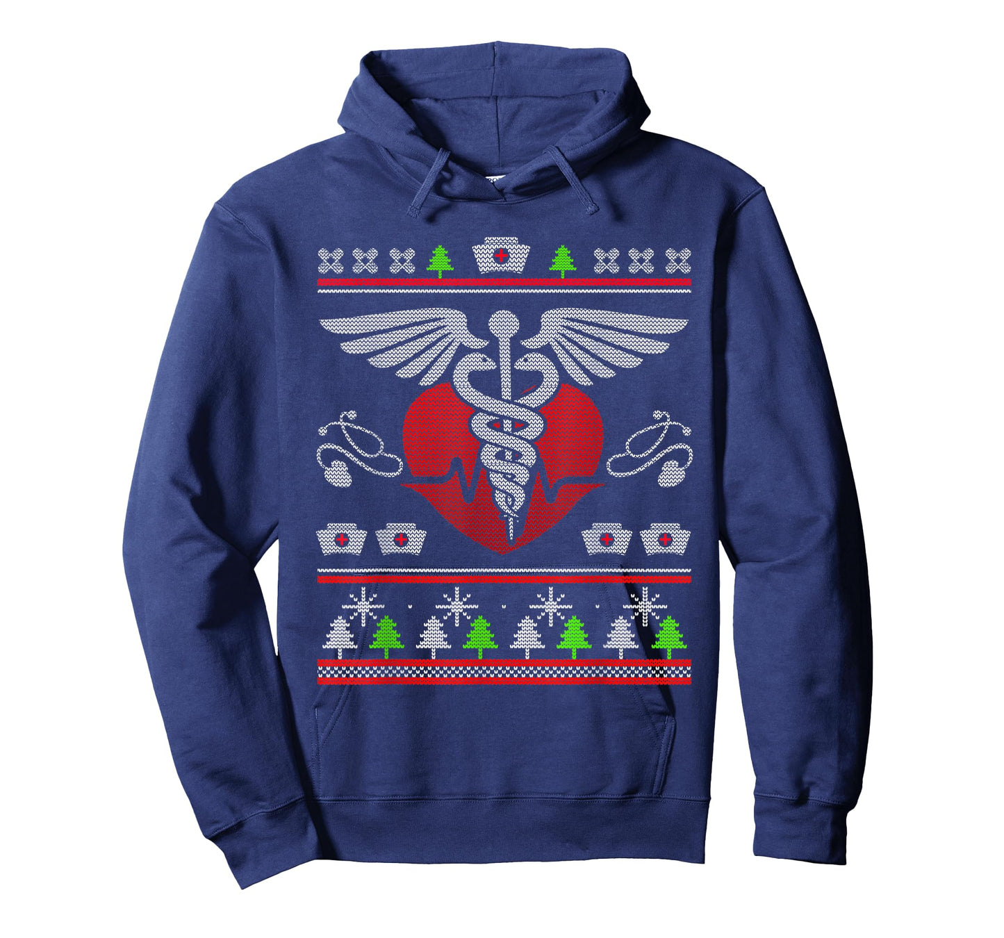 Ugly Christmas Sweater Nurse Tee Xmas Nursing Gifts For Men T-Shirt