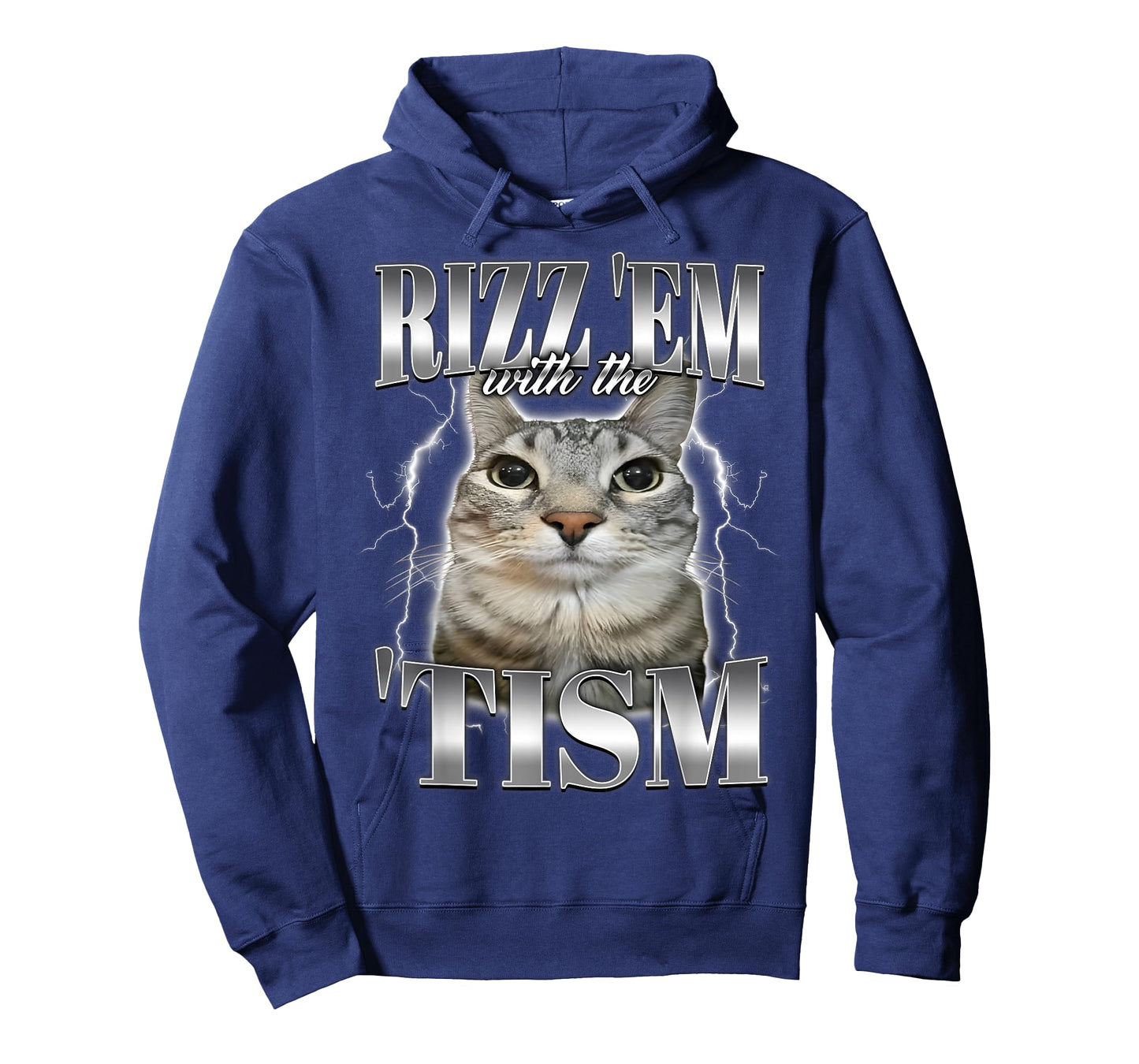 Autism Rizz Em with The Tism Meme Autistic Silly Cat Funny T-Shirt