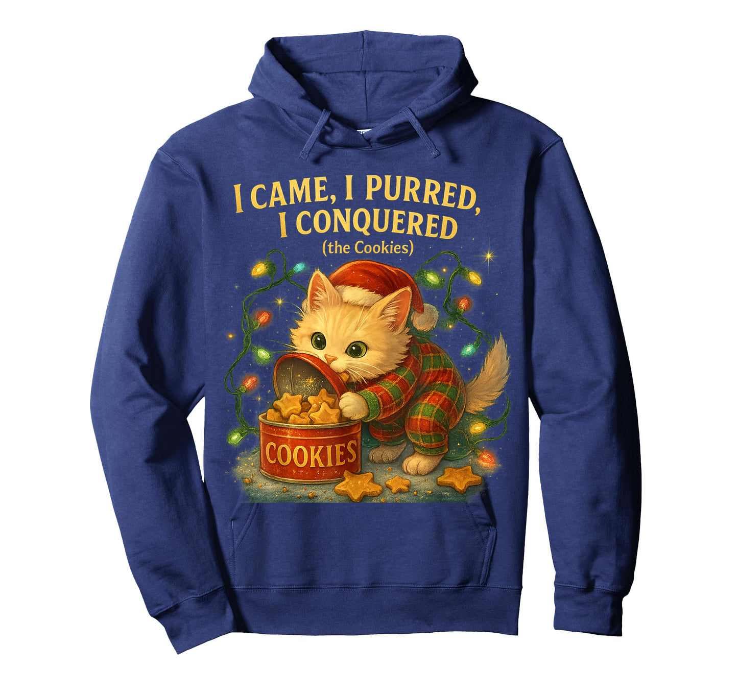 I Came I Purred I Conquered Funny Cat Design T-Shirt