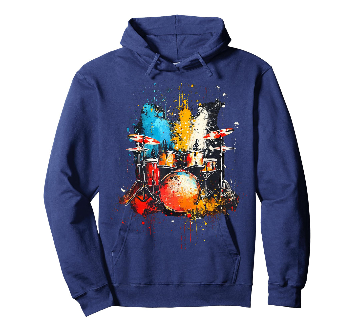 Drums instrument on colorful painted Drums T-Shirt