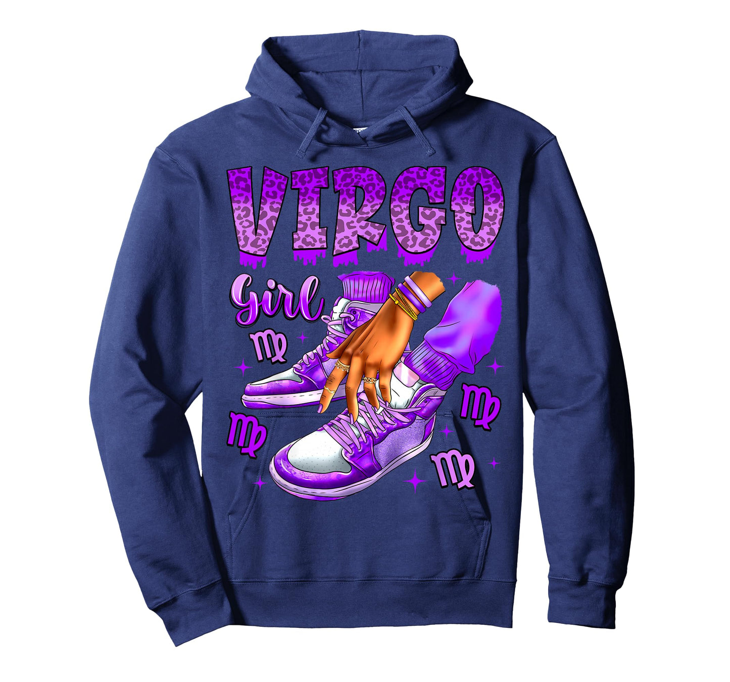 Virgo Girl Birthday Black Women Sneakers Zodiac Sign T-Shirt