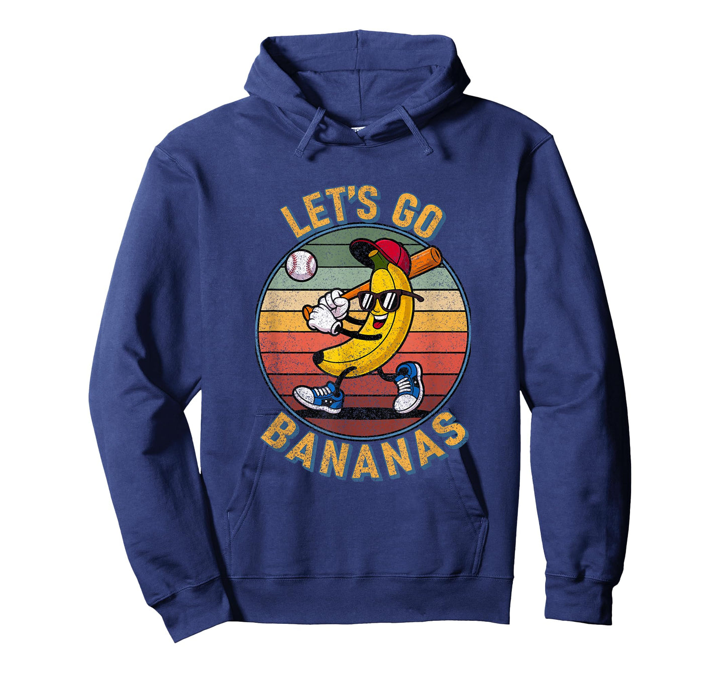 Let's Go Bananas Funny Banana Fruit Baseball Sport Lover T-Shirt