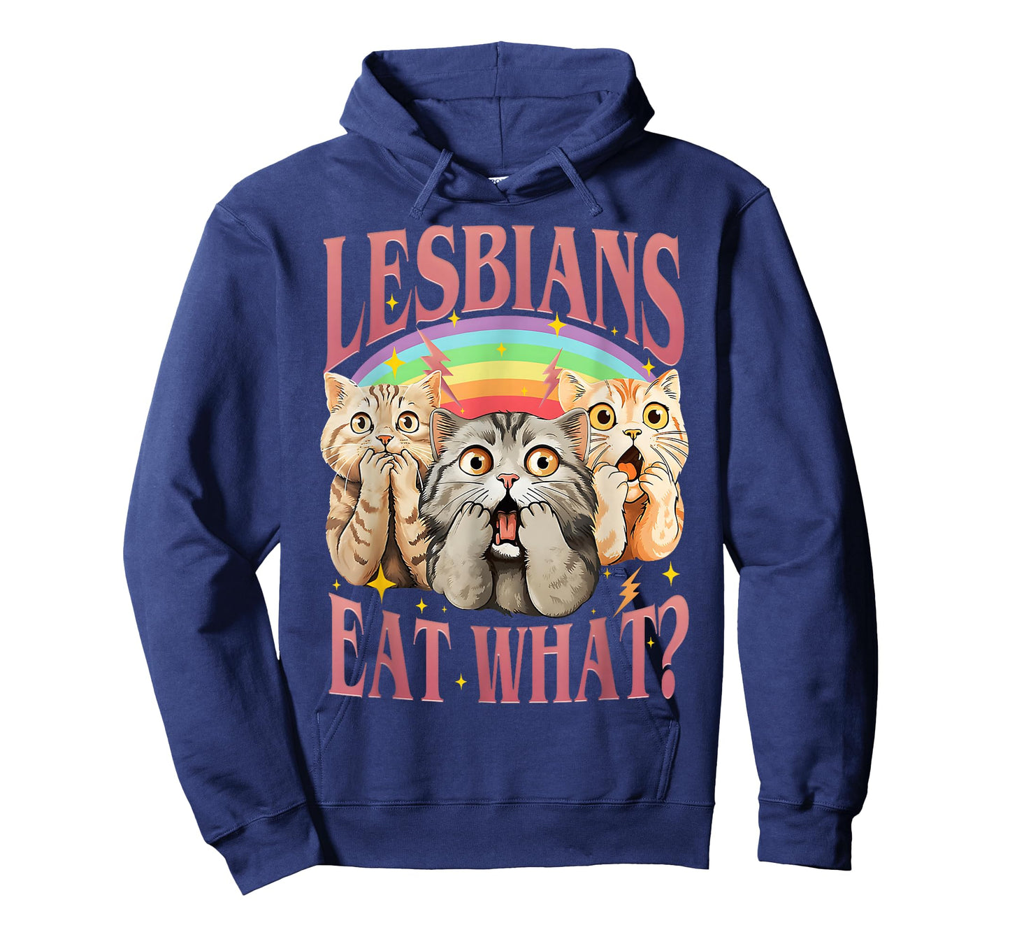Retro LGBT Eat What Cat Lesbian Pride Month Equal Rights T-Shirt