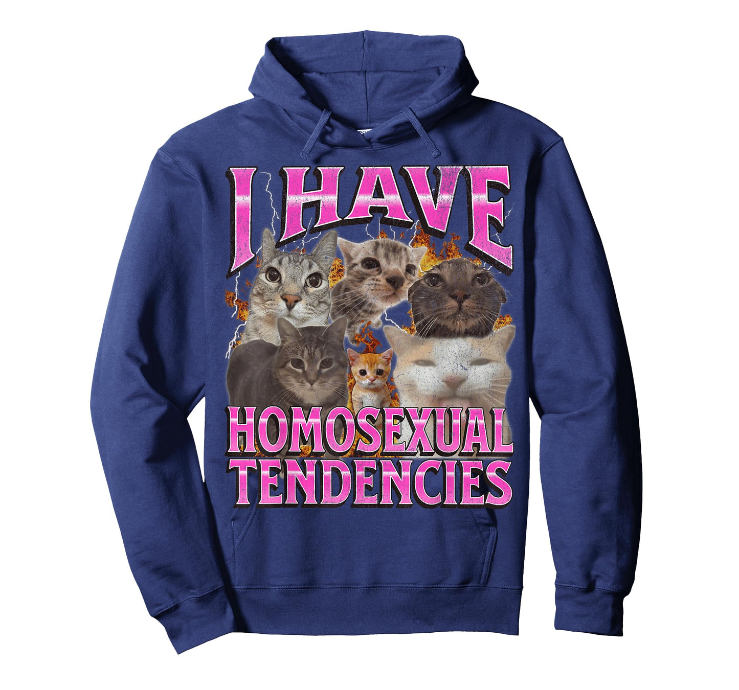 I Have Homosexual Tendencies Funny Cat Meme Bootleg Graphic T-Shirt