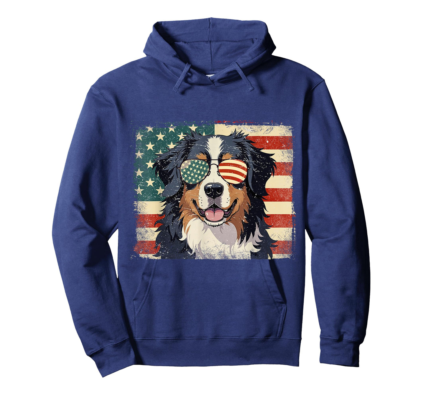 Patriotic Bernese Mountain Dog Lover USA Flag 4th Of July T-Shirt for Men Women Kids