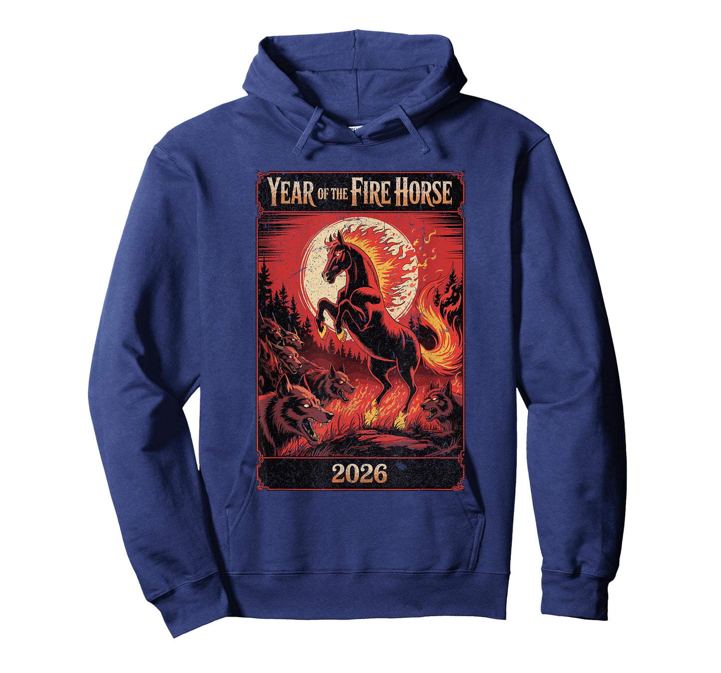 Year of The Fire Horse 2026 Zodiac Art T-Shirt