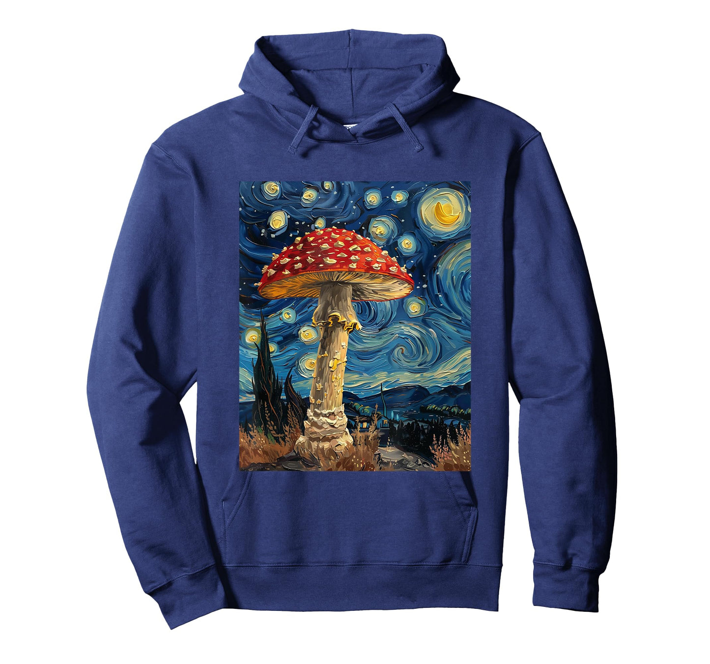Mushroom - Van Gogh Style - Starry Night T-Shirt