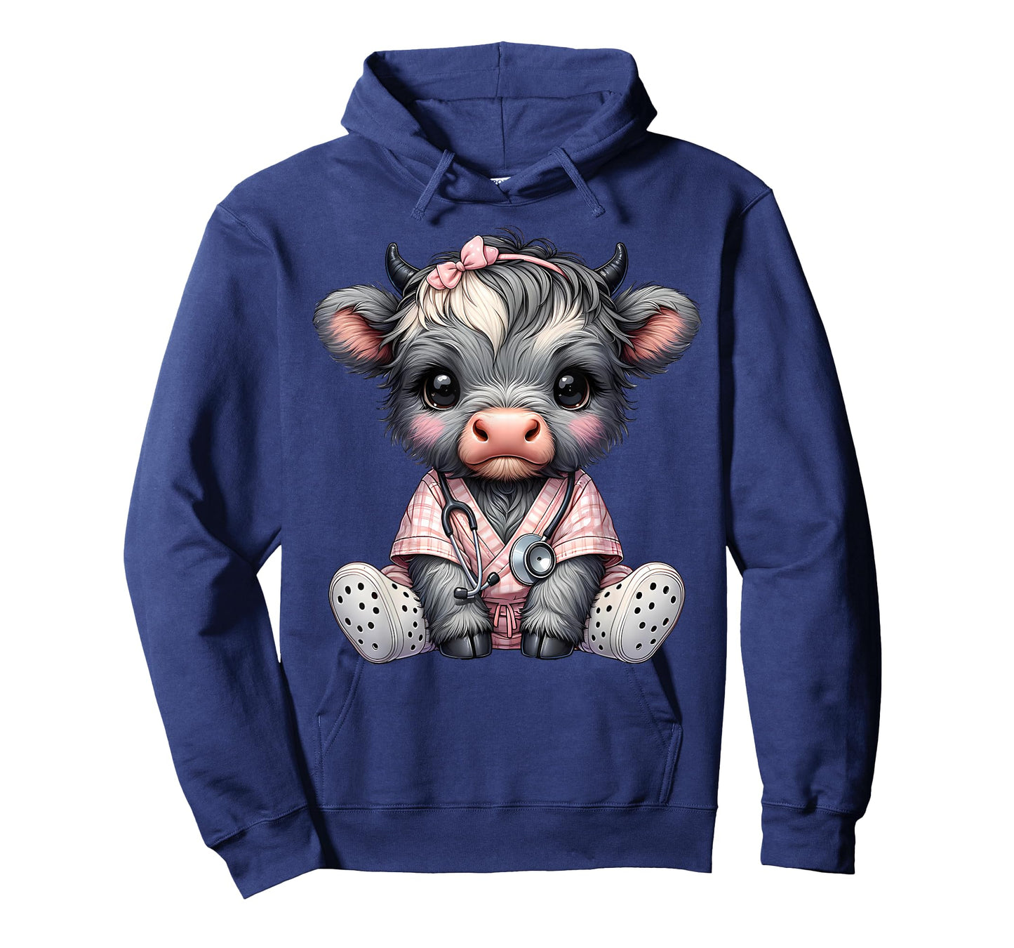 Cute Highland Cow Nurse Appreciation Farm Animal Nursing T-Shirt