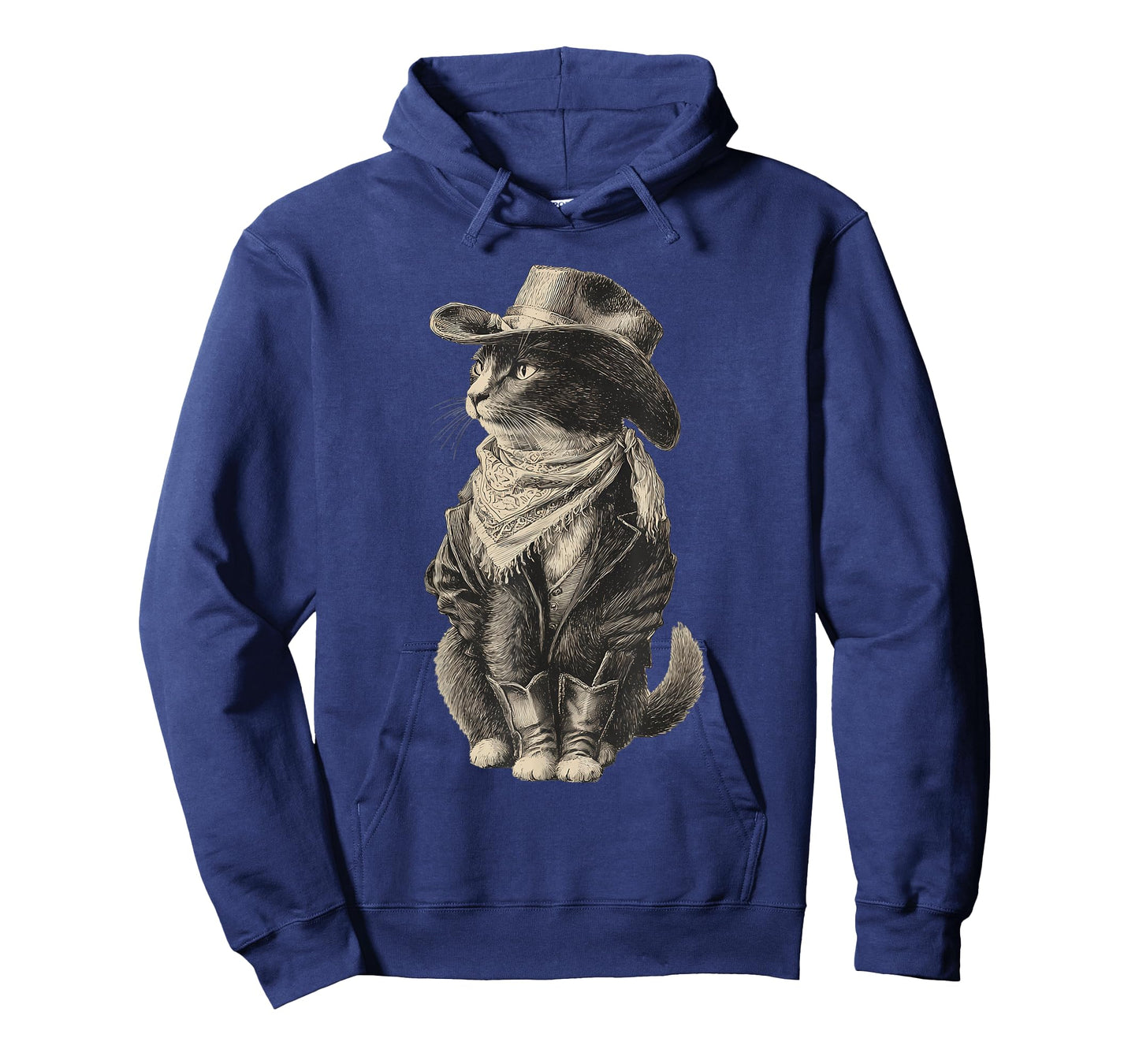 Country Western Vintage Cowgirl Funny Cowboy Cat T-Shirt
