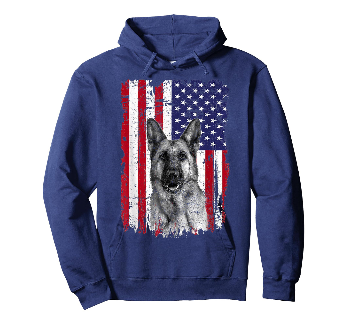 Patriotic German Shepherd American Flag 2023 4th of July T-Shirt