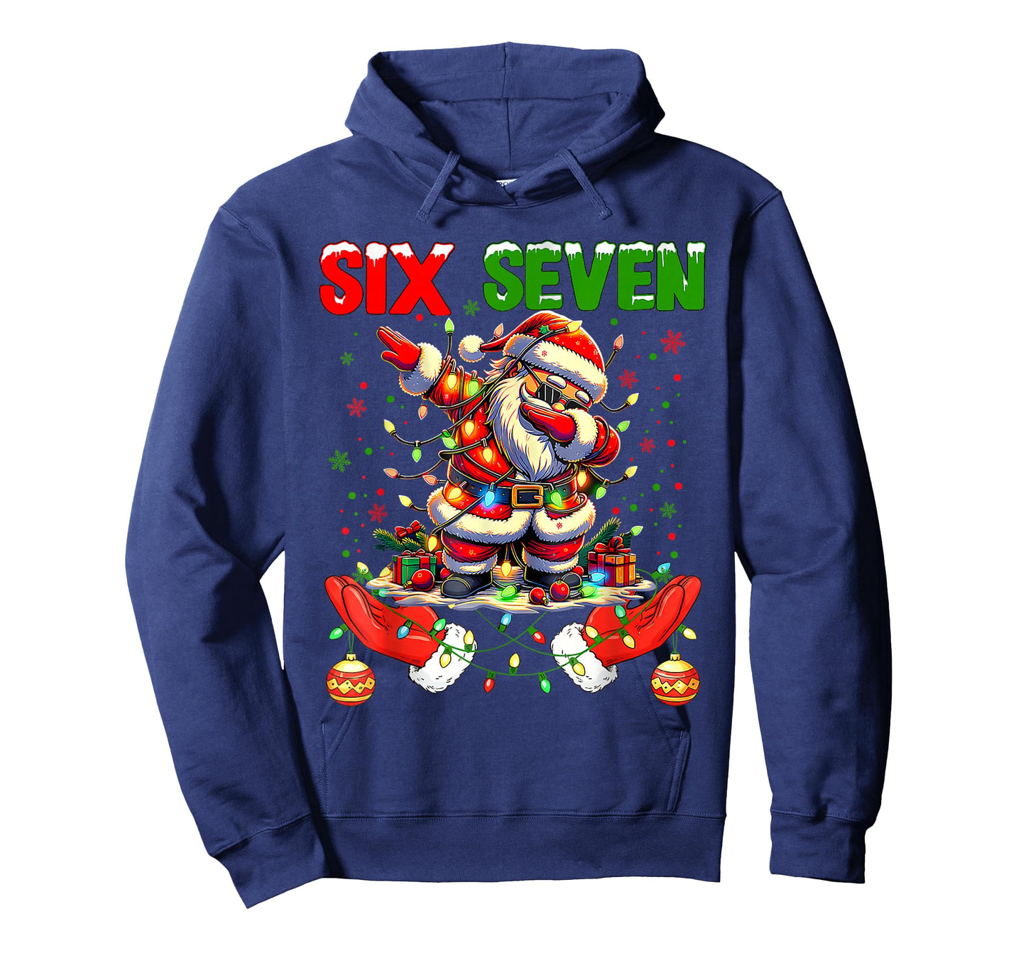 Funny Santa Says Six Seven Christmas 67 Meme Xmas Boys Girls T-Shirt
