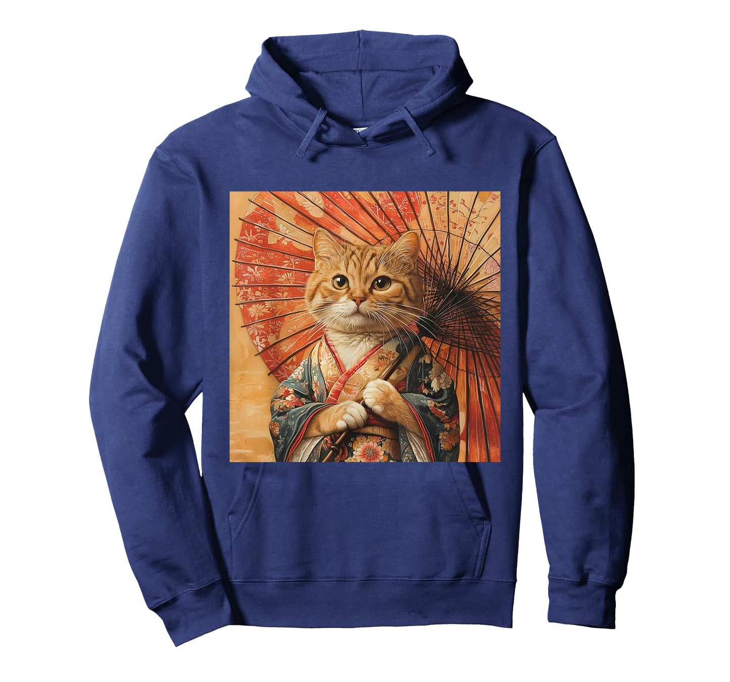 Cat Kimono Umbrella Japan Japanese Kawaii Funny Graphic Men Women Girls Kids T-Shirt