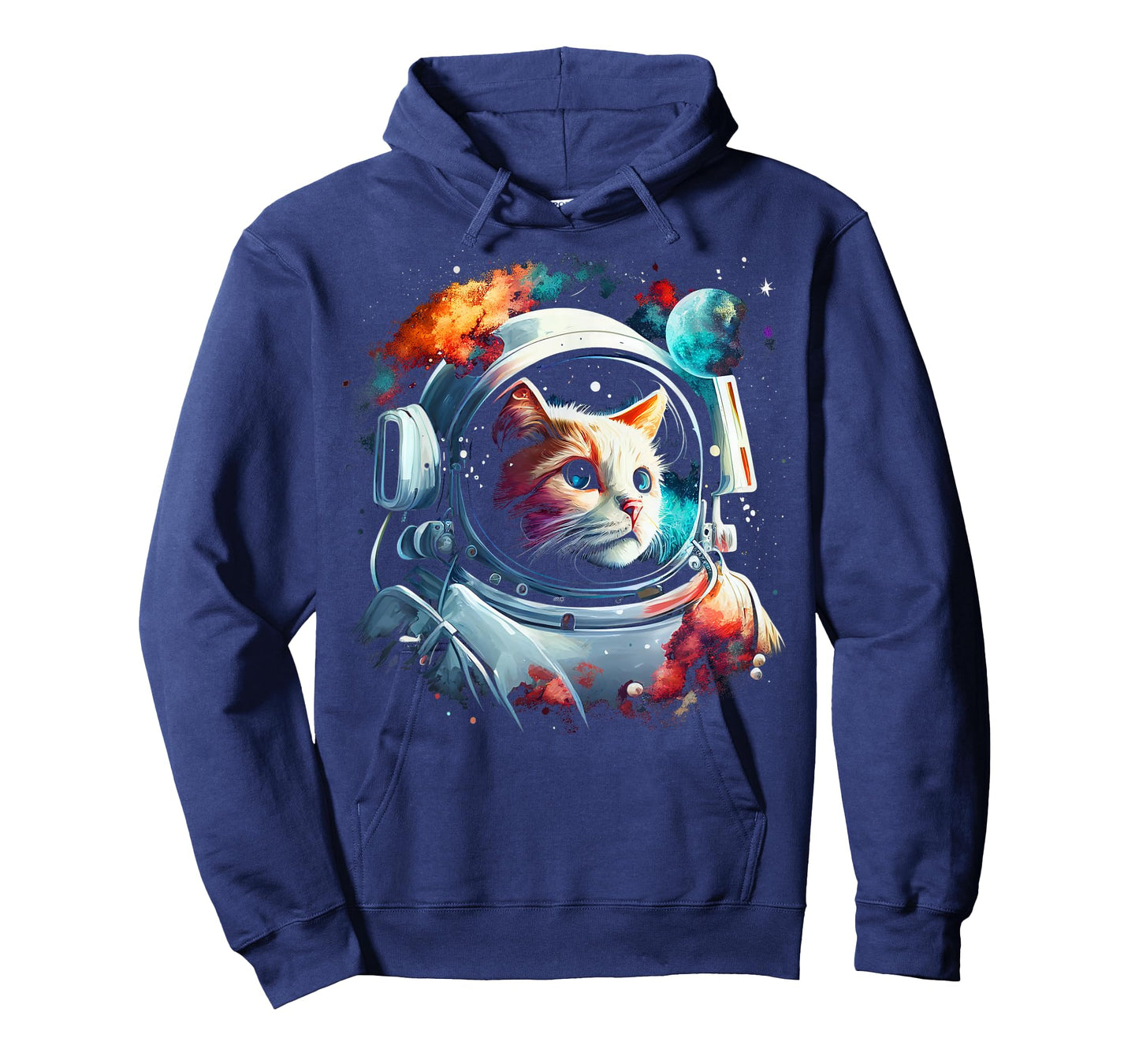 Astronaut Cat or Funny Space Cat on Galaxy Cat Lover T-Shirt for Men Women Kids