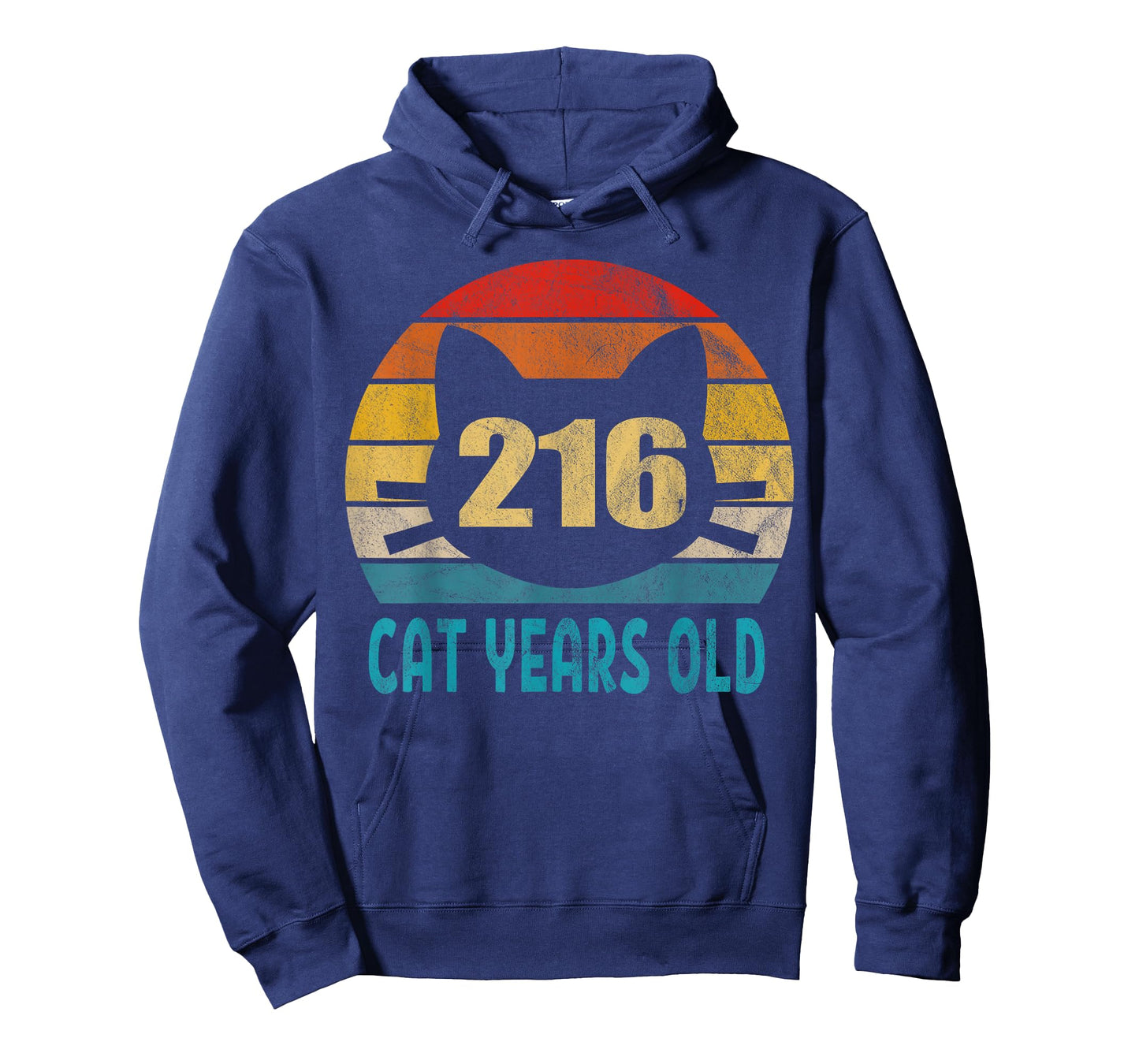 216 Cat Years Old Shirt Retro 50th Birthday Gift Cat Lovers T-Shirt
