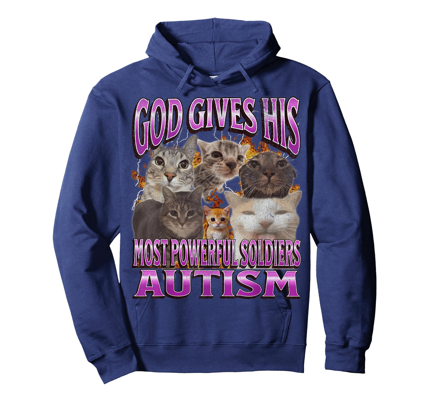 God Gives His Most Powerful Autism Funny Cat Meme Bootleg T-Shirt