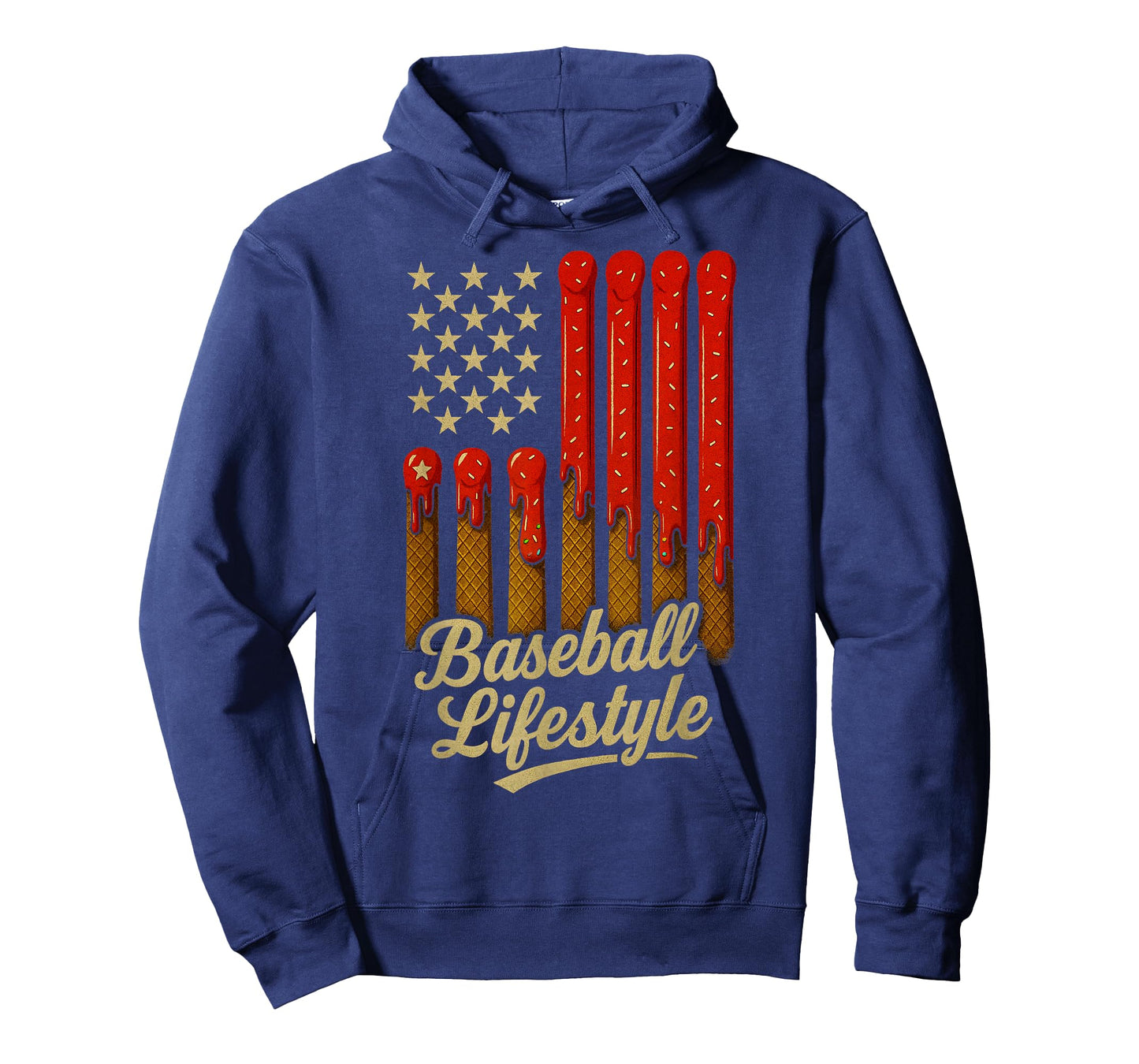 Baseball Lifestyle Apparel Youth Baseball Drip Ice Cream T-Shirt