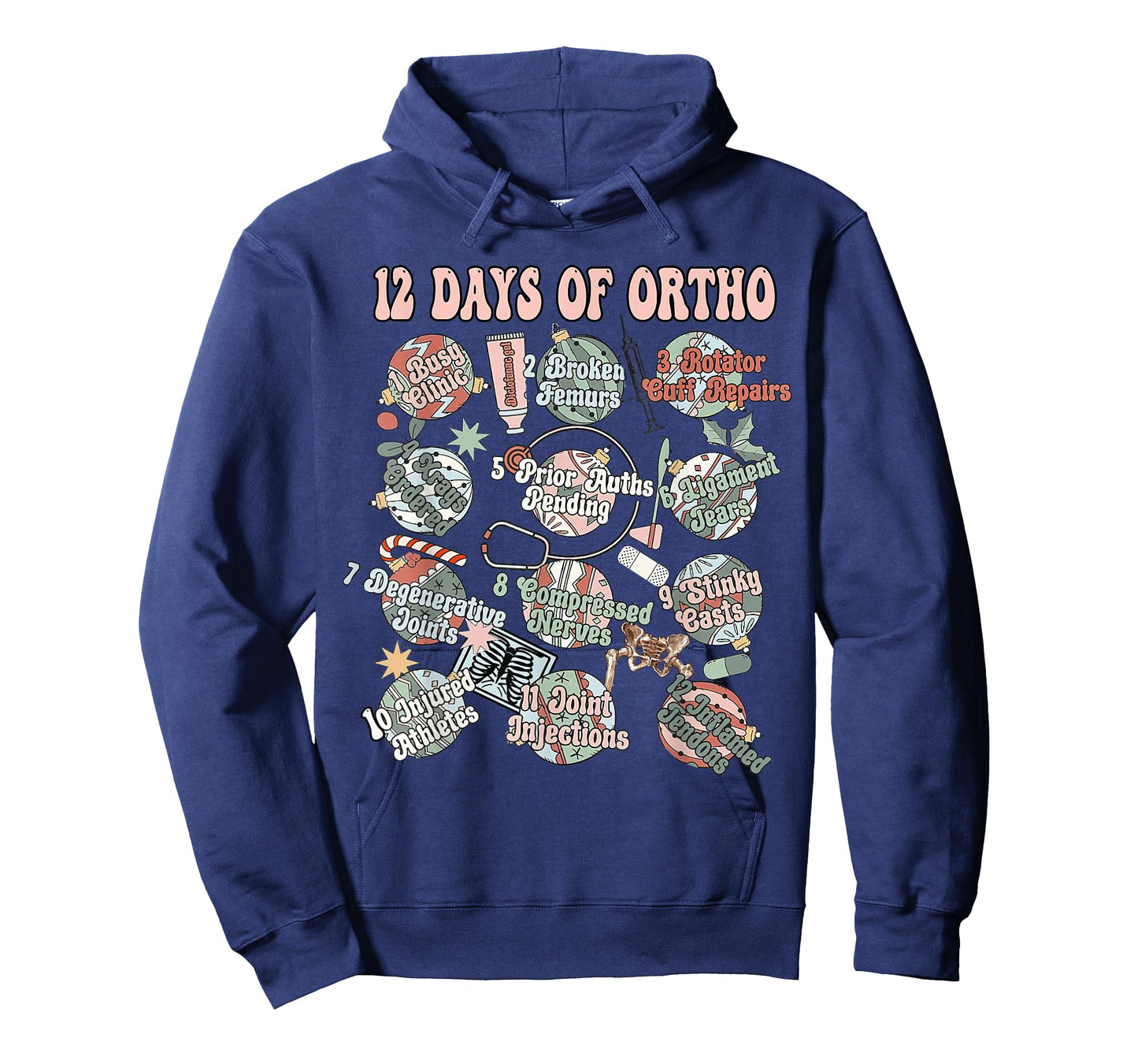 12-Days Of Ortho Christmas Orthopedic Nursing Gift Clothing T-Shirt