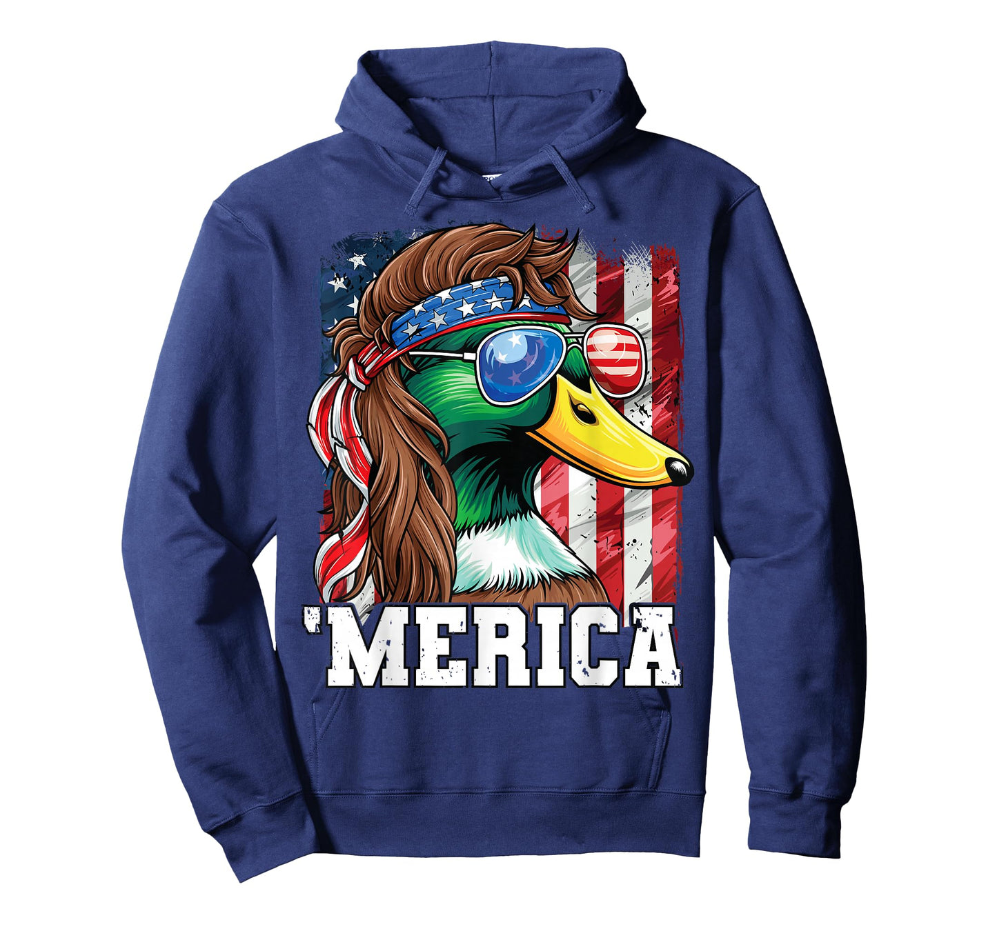 Merica USA American Flag Patriotic 4th of July Duck Hunting T-Shirt