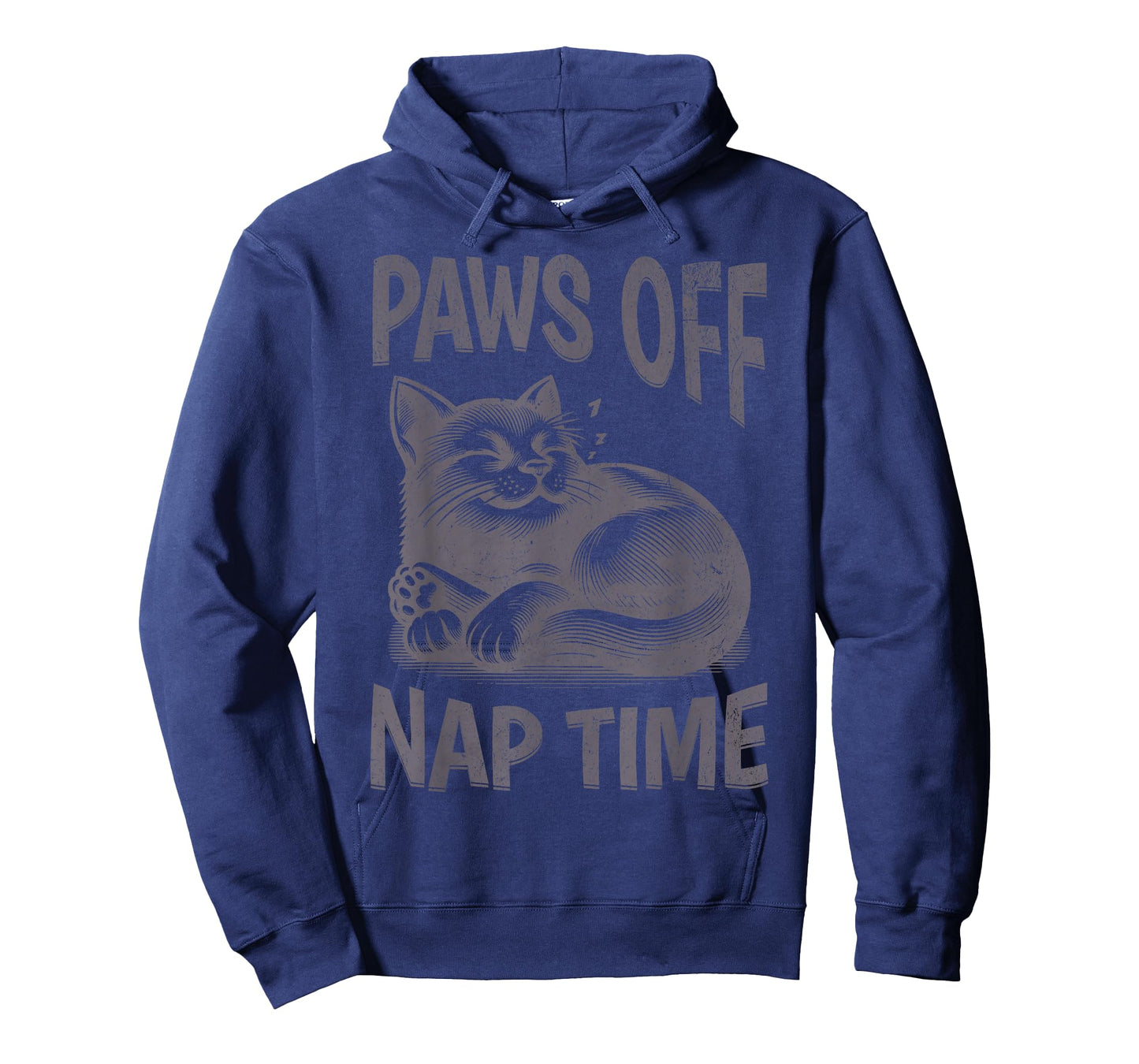 Paws Off Nap Time Minimalist Cat Quote Funny Cat Lovers T-Shirt