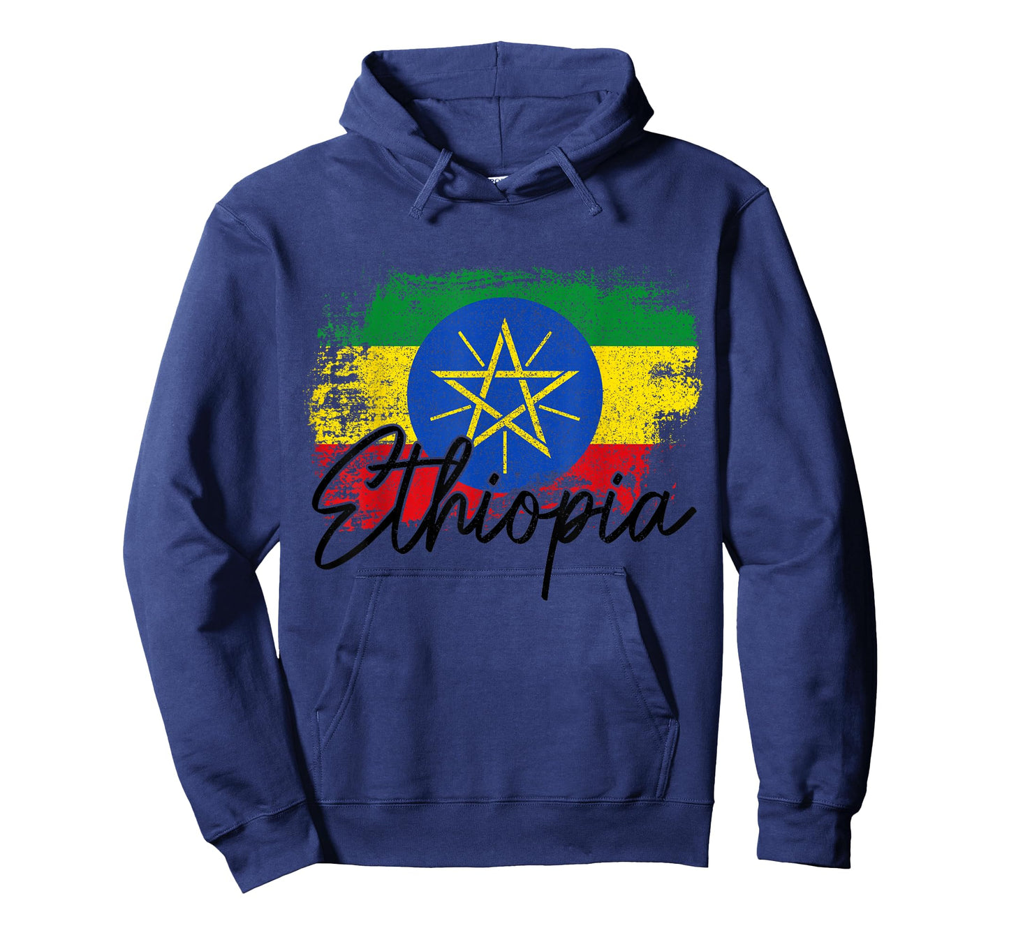 Ethiopia Vintage Flag Ethiopian Pride Roots African T-Shirt