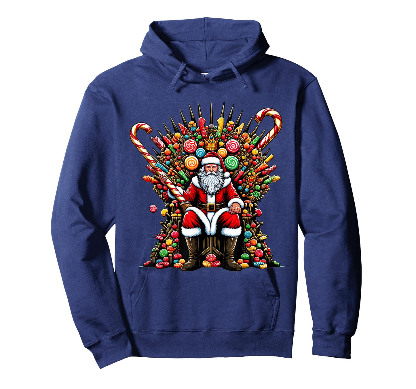 Candy Santa on a Festive Throne - Christmas Game Of Candy T-Shirt