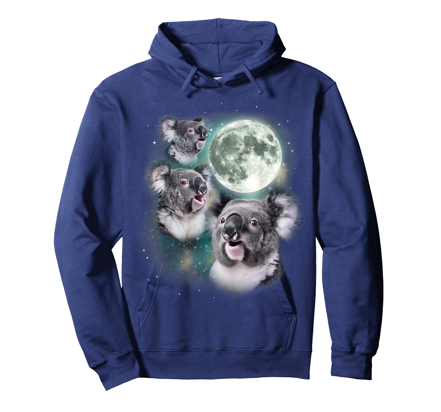 Three Koala Moon | Cute Quirky Meme Howling Wildlife Koala T-Shirt