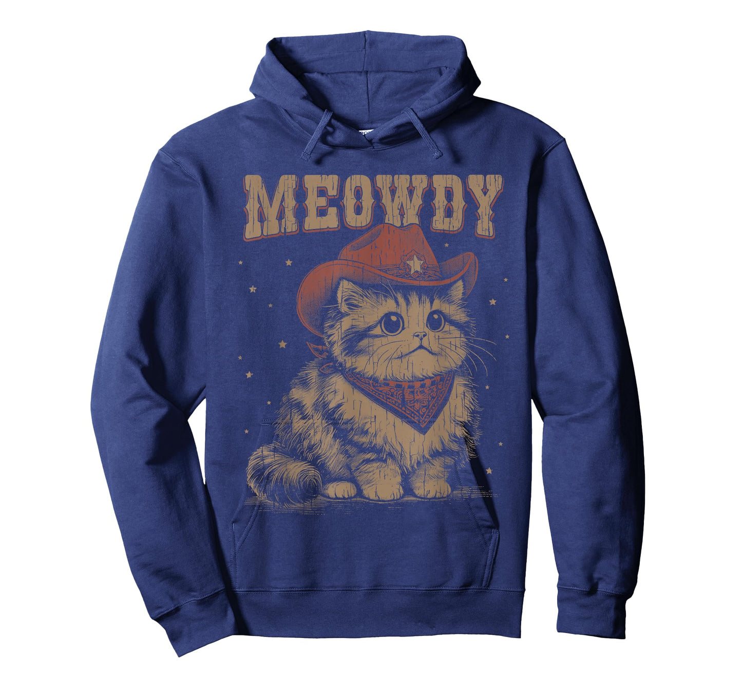 Meowdy Cat Western Cute Cowgirl Vintage Graphic T-Shirt