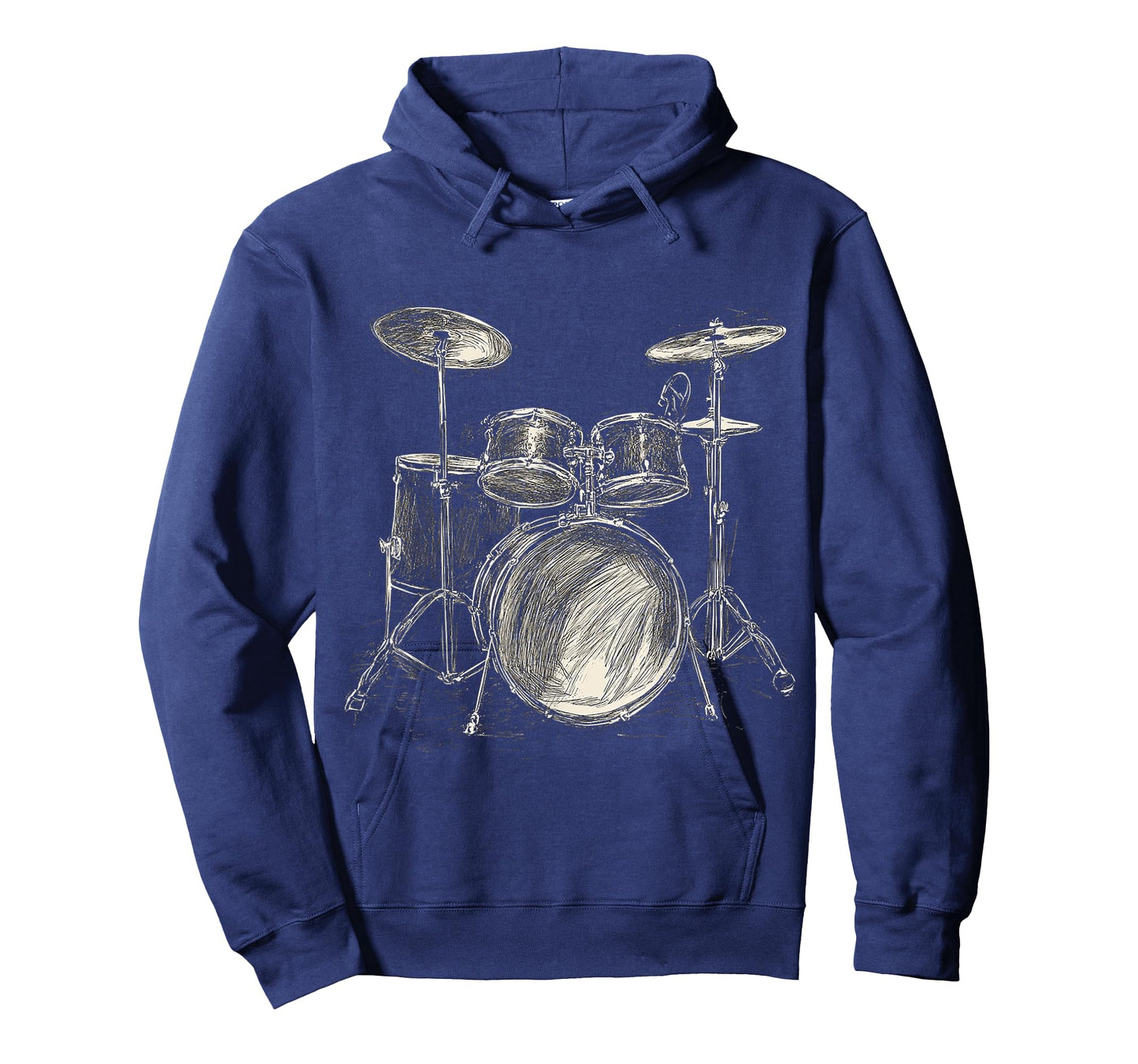 Drumset Music Instrument Motif Illustration Drumset T-Shirt