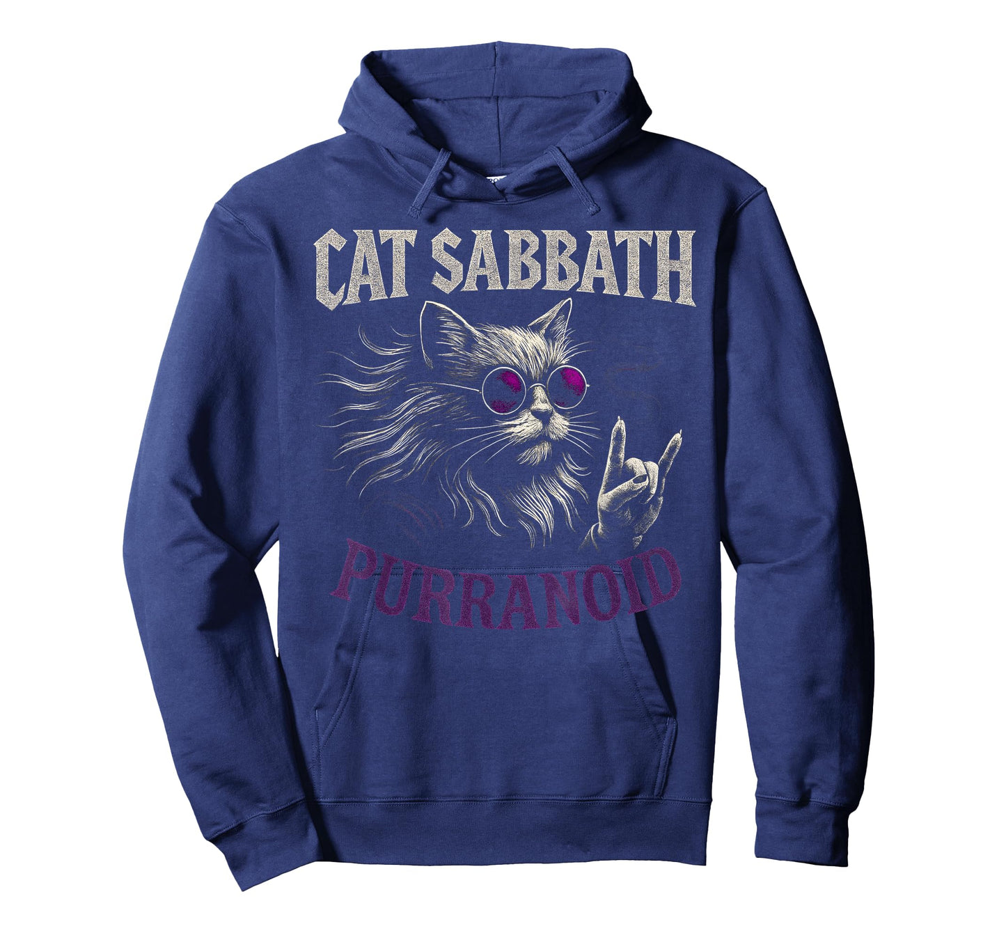 Cat Sabbath Purranoid - Funny Rock Cat T-Shirt