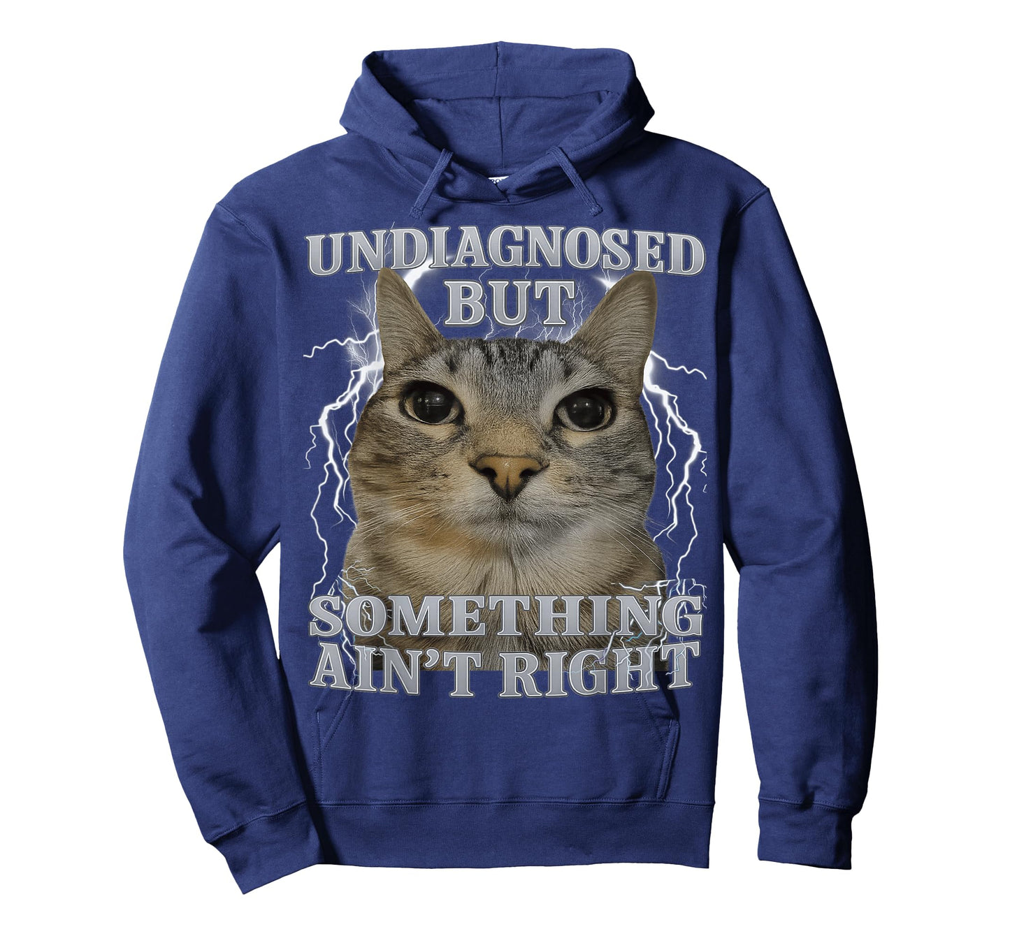 Undiagnosed But Something Ain't Right Cat Meme Funny Men T-Shirt