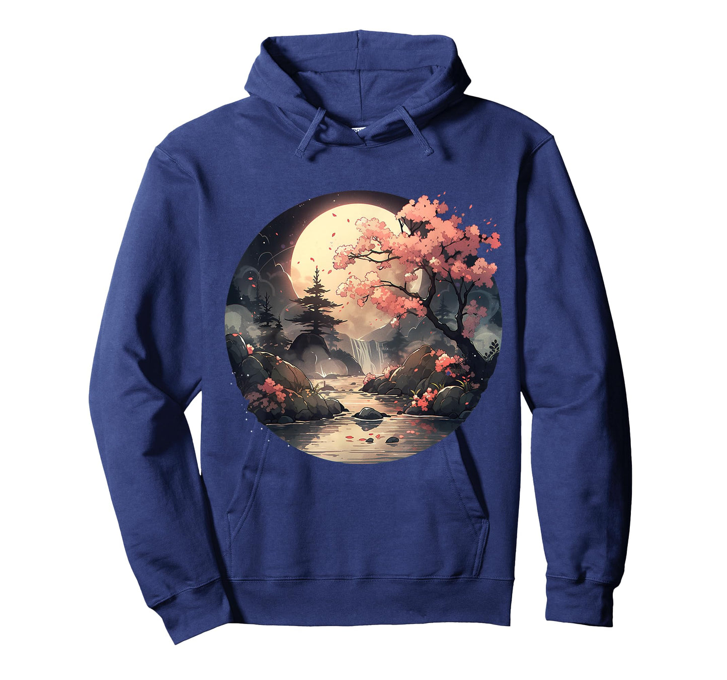 Vintage Cherry Blossom Woodblock Tee Japanese Graphical Art T-Shirt