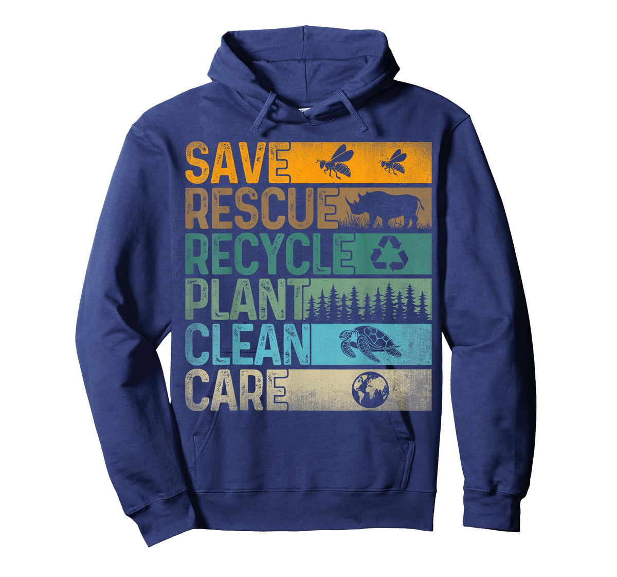 Save Bees Rescue Animals Recycle Plastic - Earth Day T-Shirt