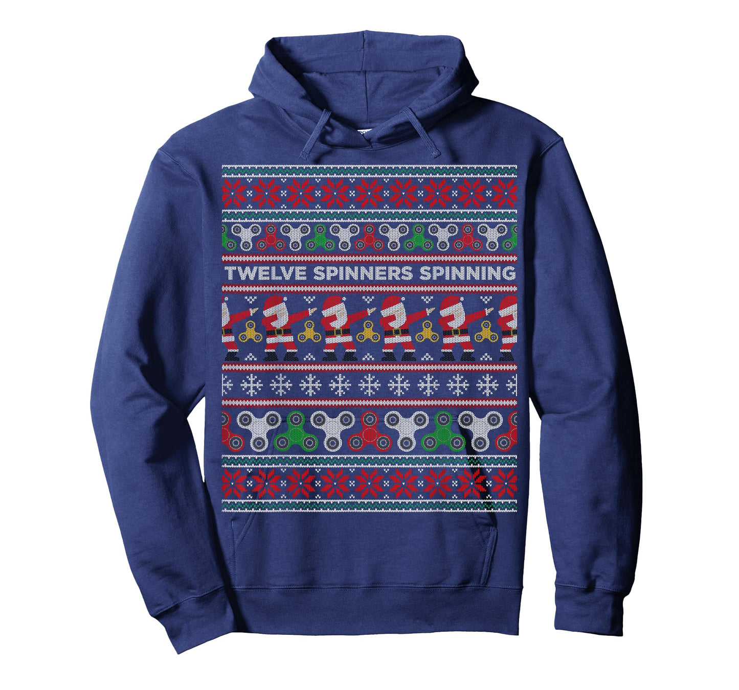 Fidget Spinner Ugly Christmas Sweater T-Shirt Dabbing Santa