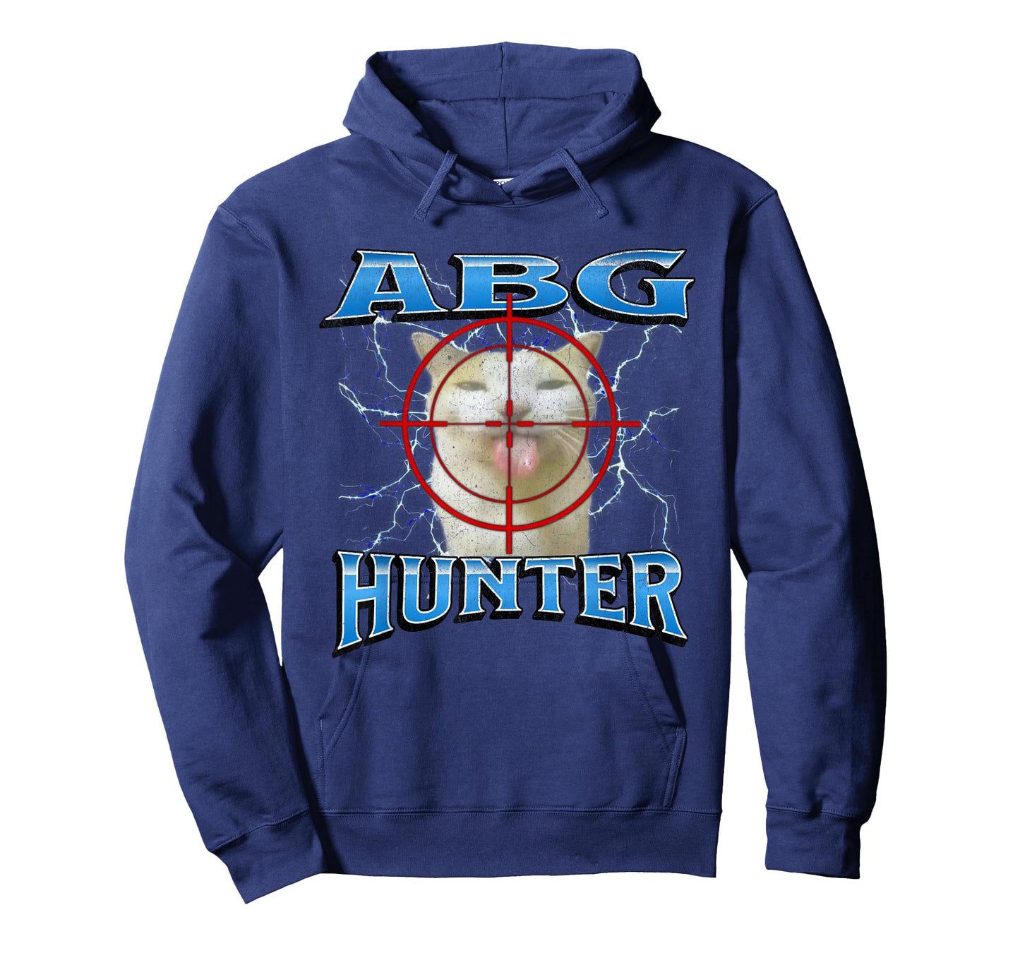 ABG Hunter Funny Offensive Cat Meme Bootleg Graphic Men Women T-Shirt