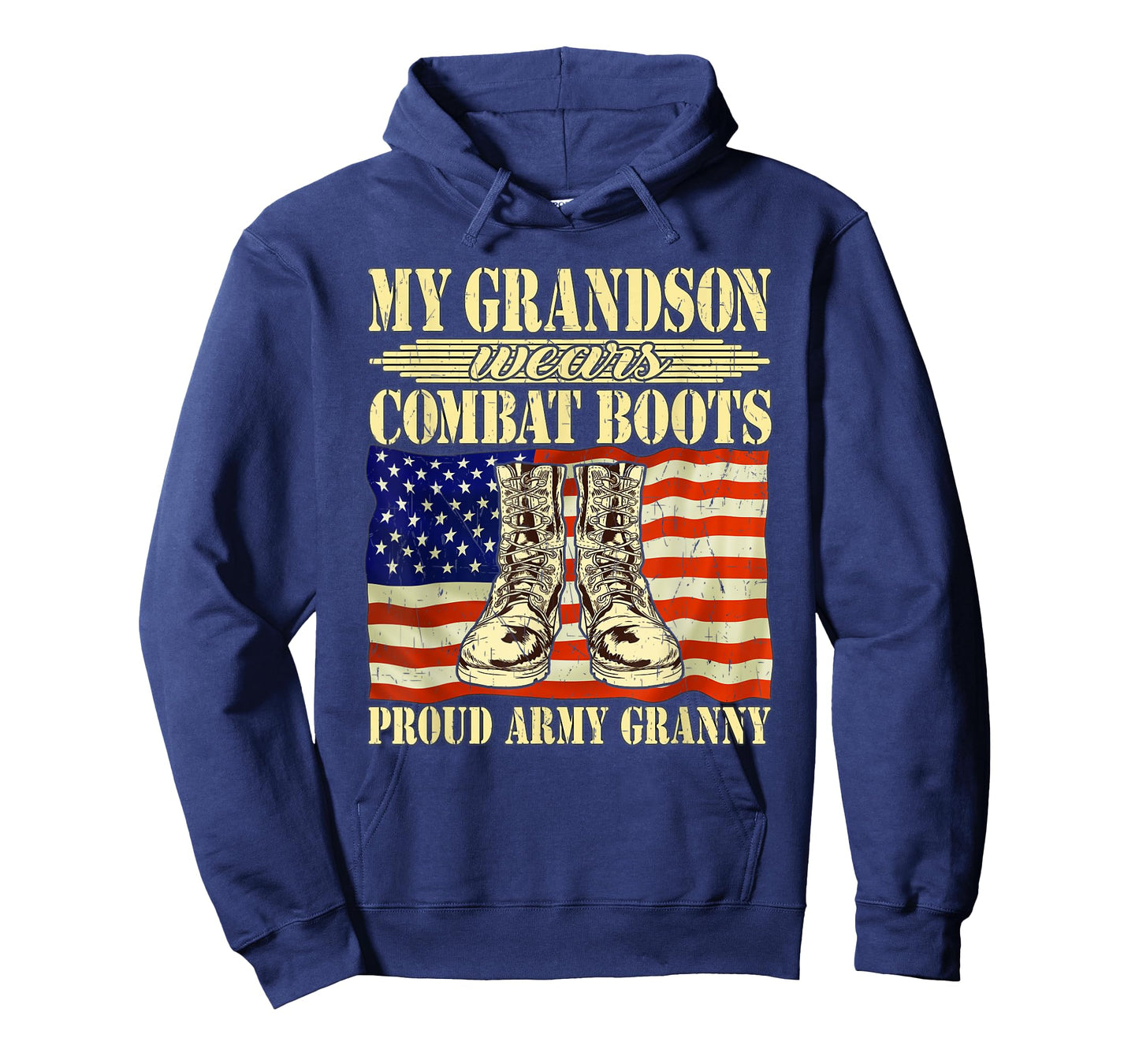 My Grandson Wears Combat Boots Military Proud Army Granny T-Shirt