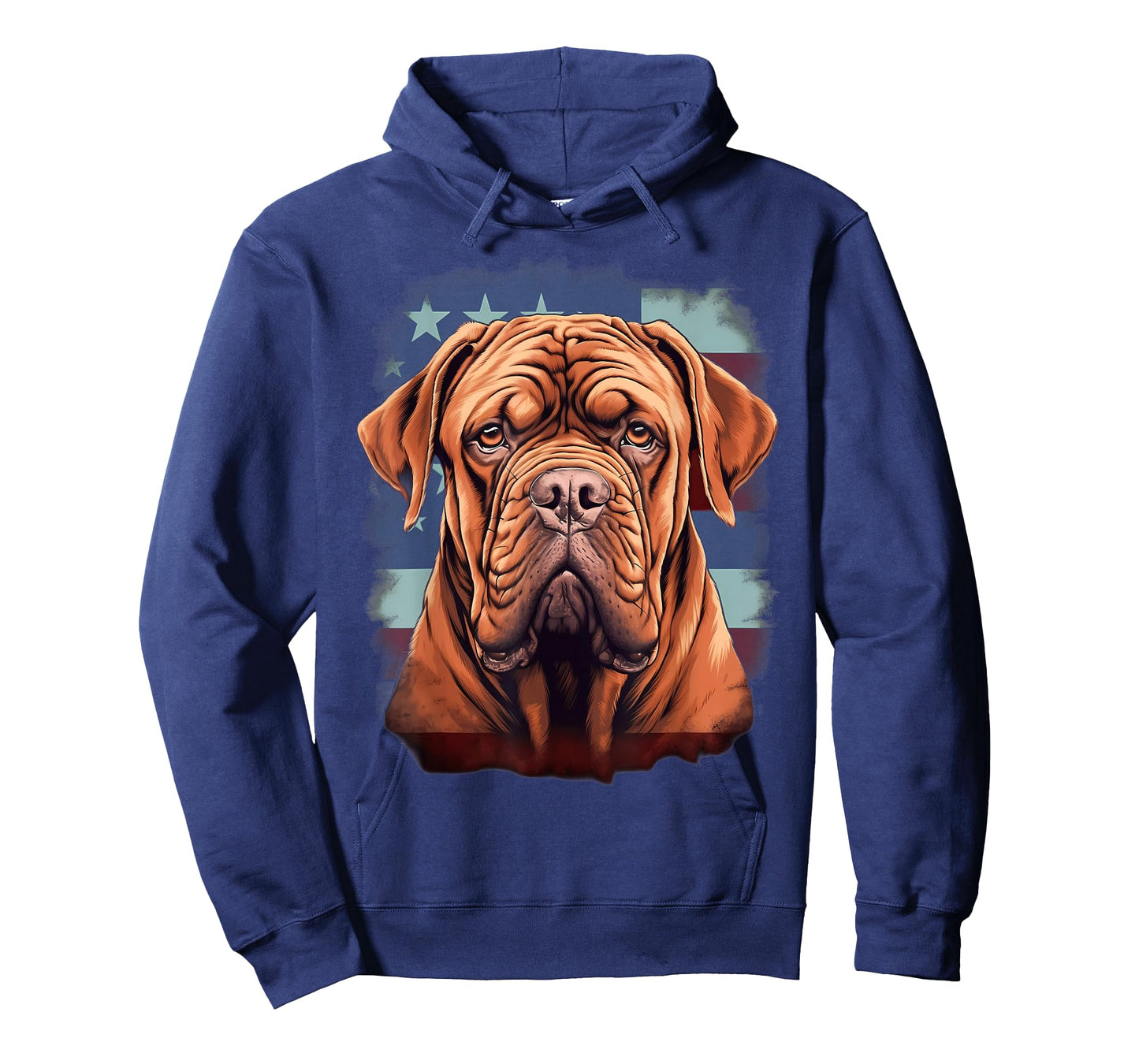 4th Of July US Flag French Mastiff Dog T-Shirt
