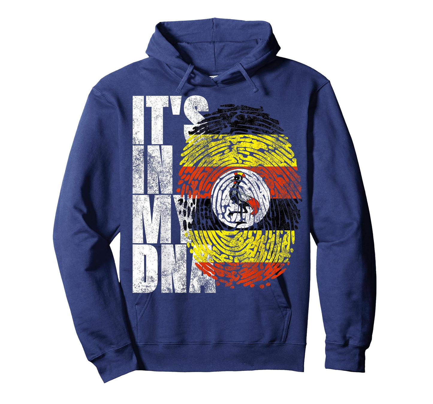 It's In My DNA Uganda Print African-American Ugandan Flag T-Shirt