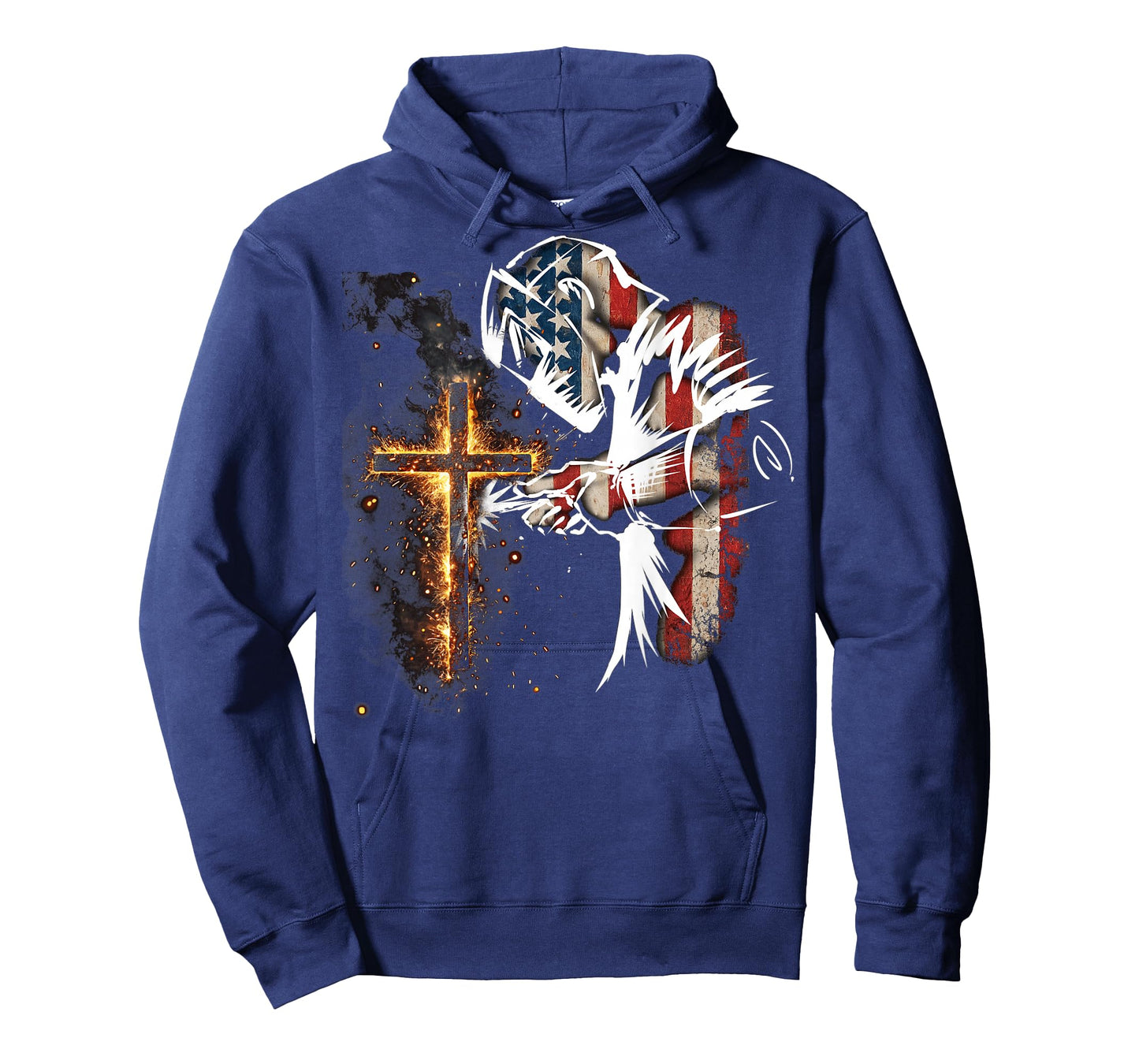 Welder American Flag Mig Tig Welding Faith Cross Christian T-Shirt