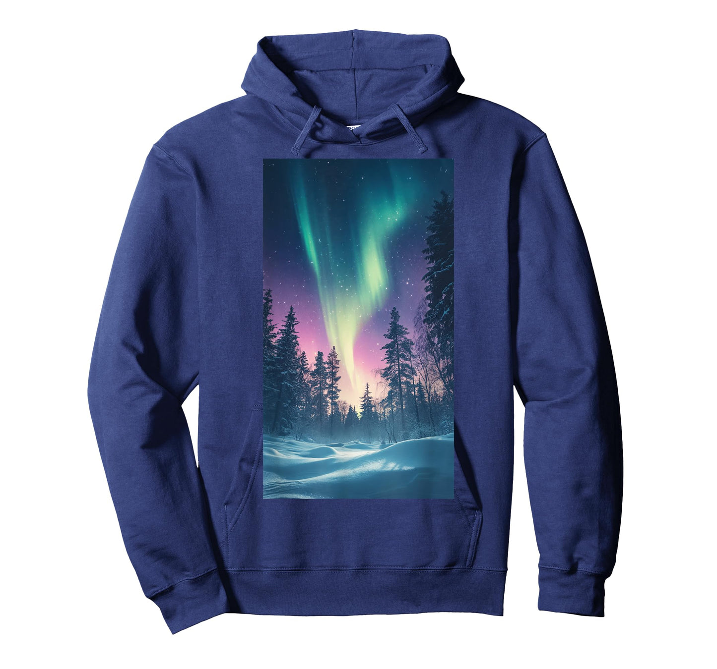 Northern Lights Snowy Forest Aurora borealis T-Shirt