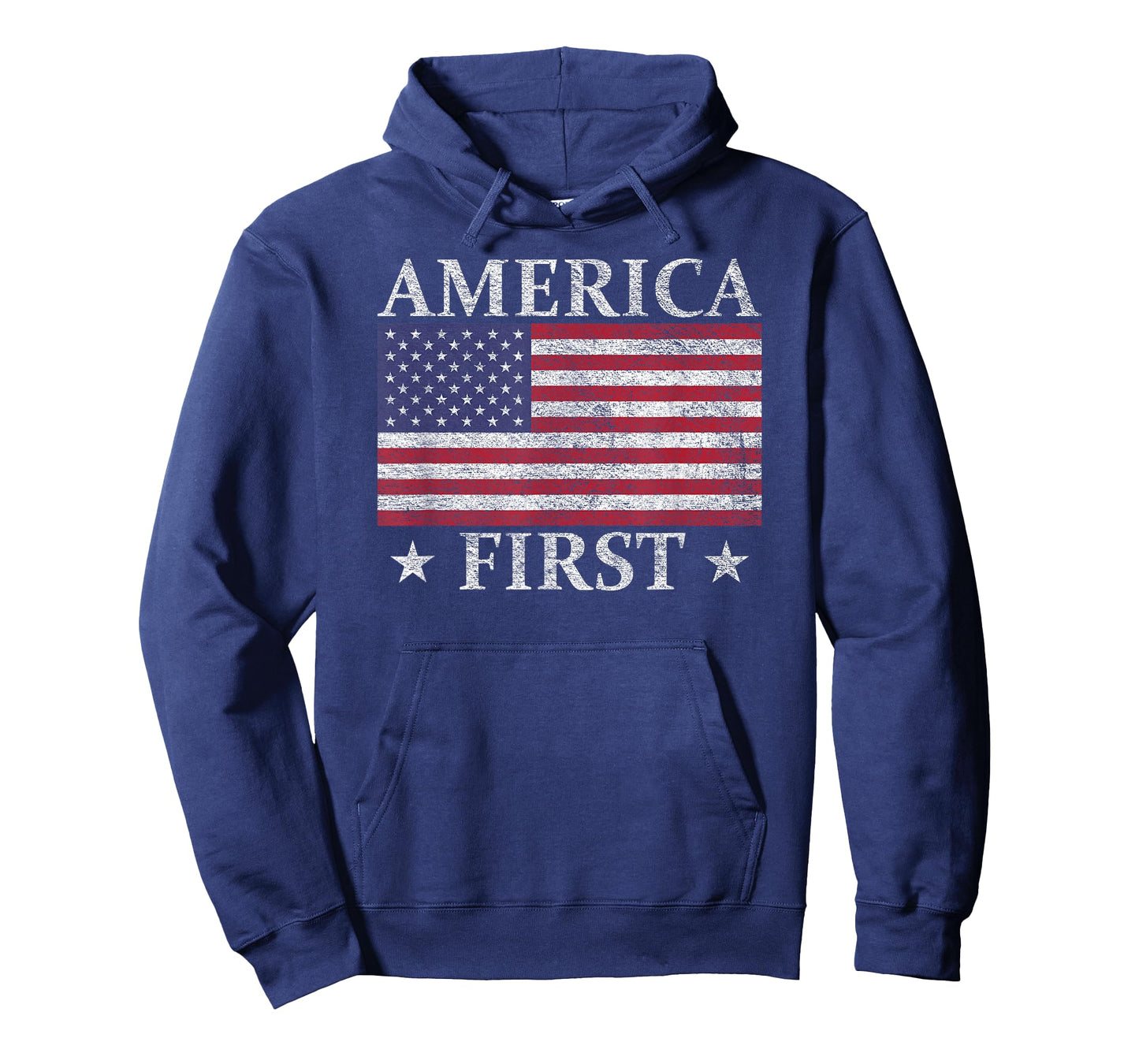 America First USA American Flag Patriot Stars and Stripes T-Shirt
