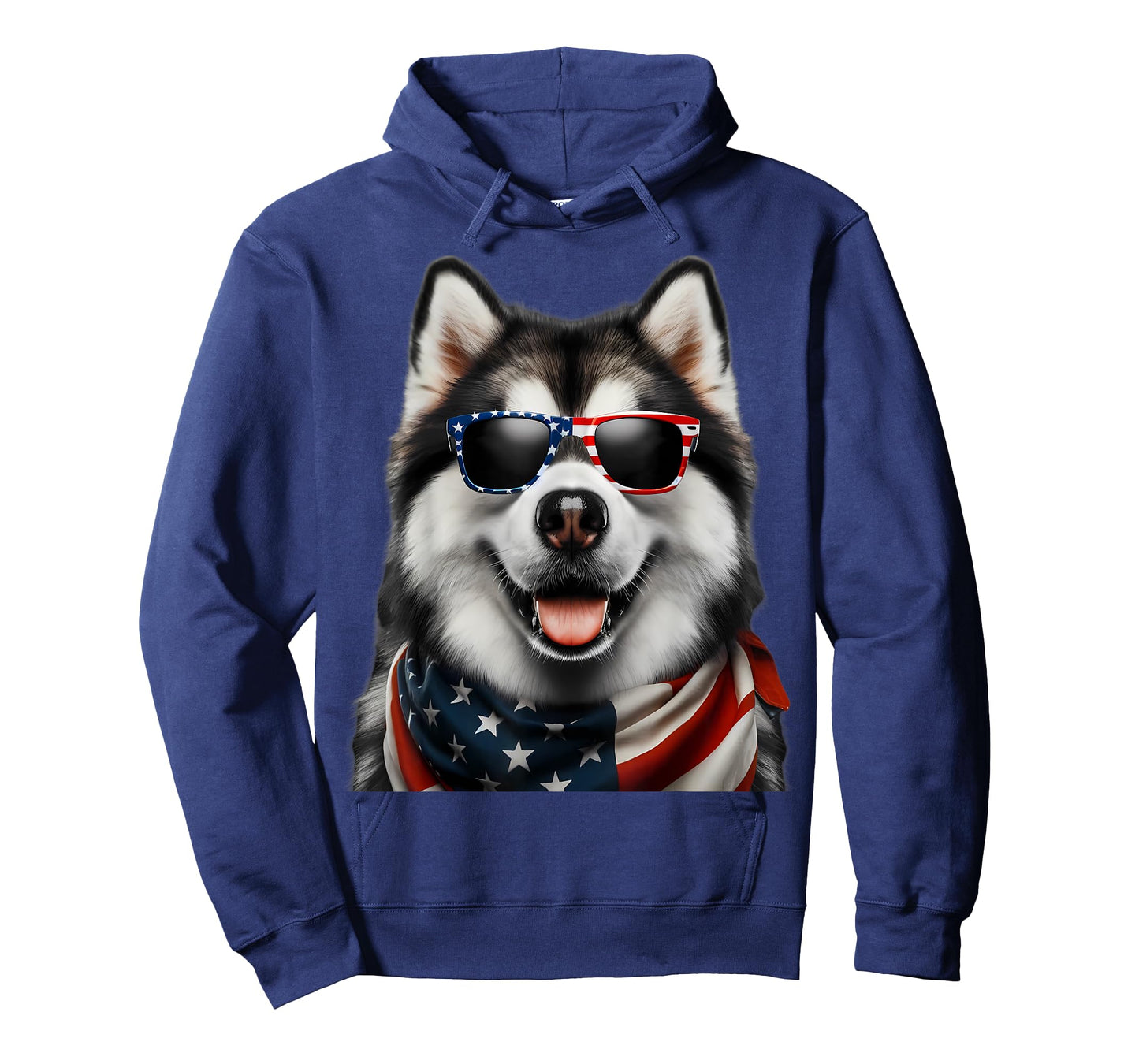 Alaskan Malamute Dog 4th Of July American Incependence Day T-Shirt for Men Women Kids