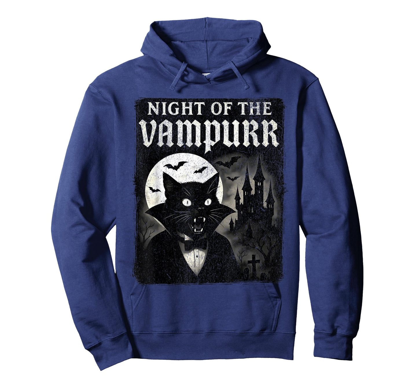 Night of The Vampurr - Halloween Vampire Cat T-Shirt