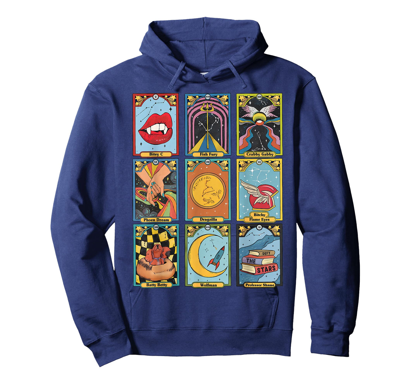 Retro Zodiac Academy Tarot Card Character T-Shirt