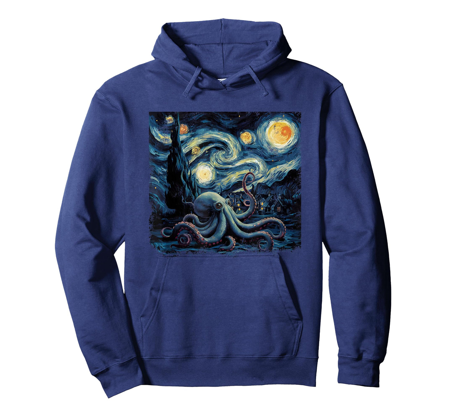 Starry Night Van Gogh Painting Octopus Lover T-Shirt