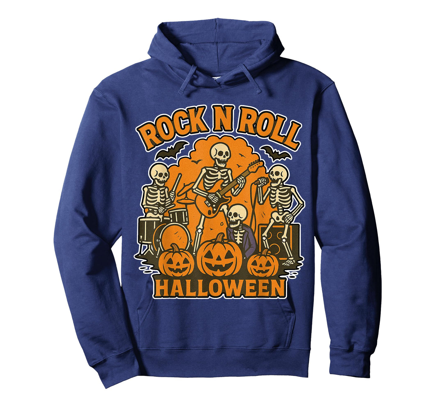 Halloween Rock N Roll Skeleton Band Music Costume 2025 T-Shirt