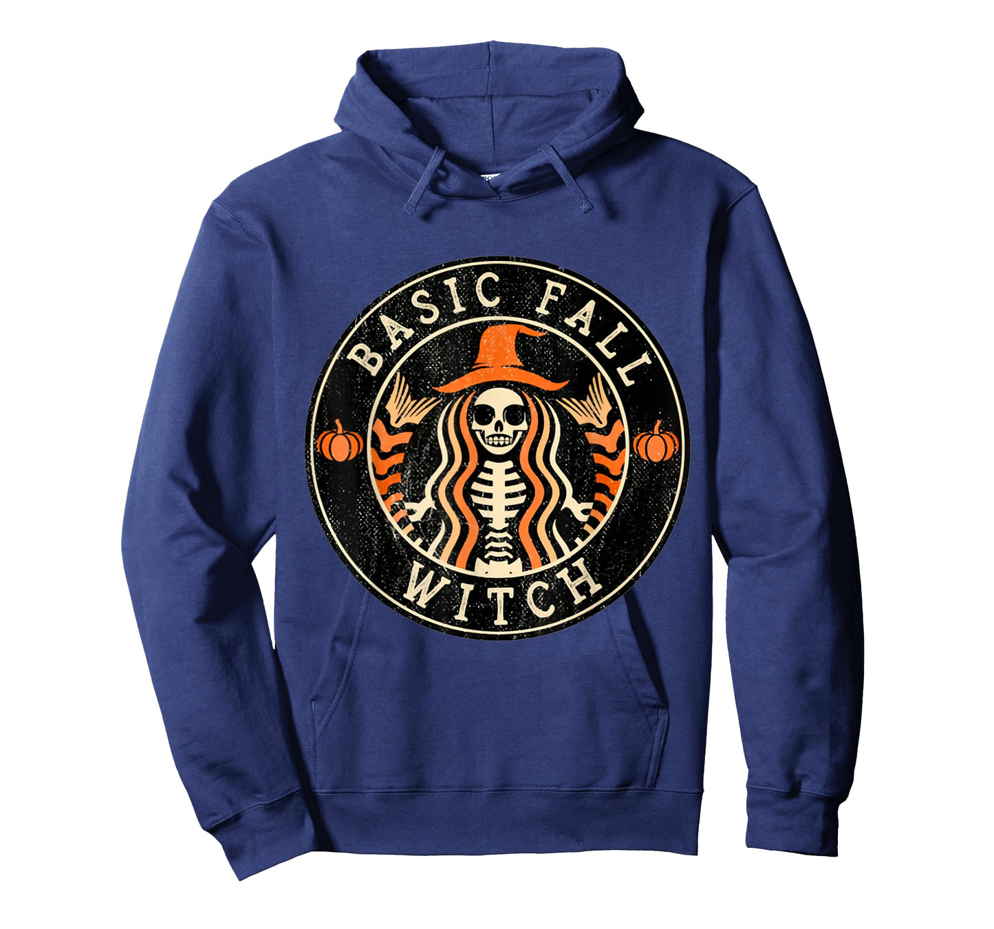 Basic Fall Witch Mermaid Witch Skeleton Halloween Shirt