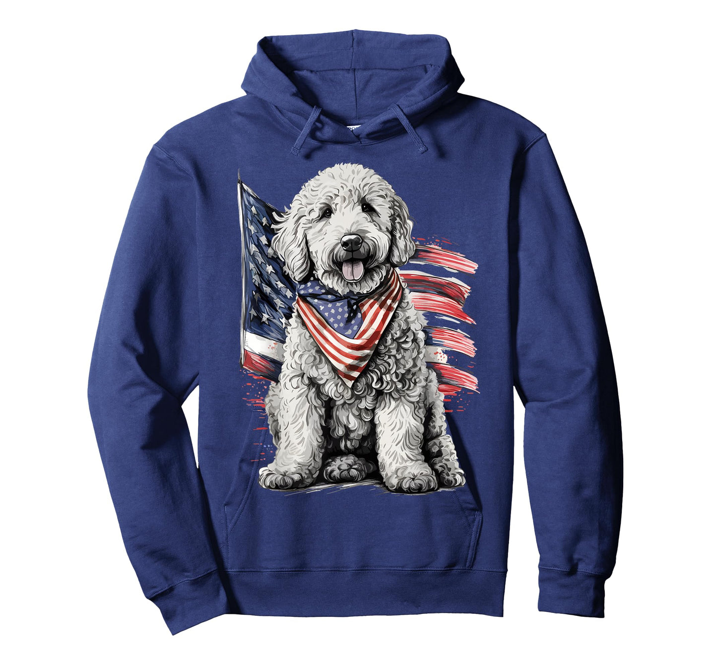 Goldendoodle 4th of July Patriotic Golden Doodle Dog T-Shirt