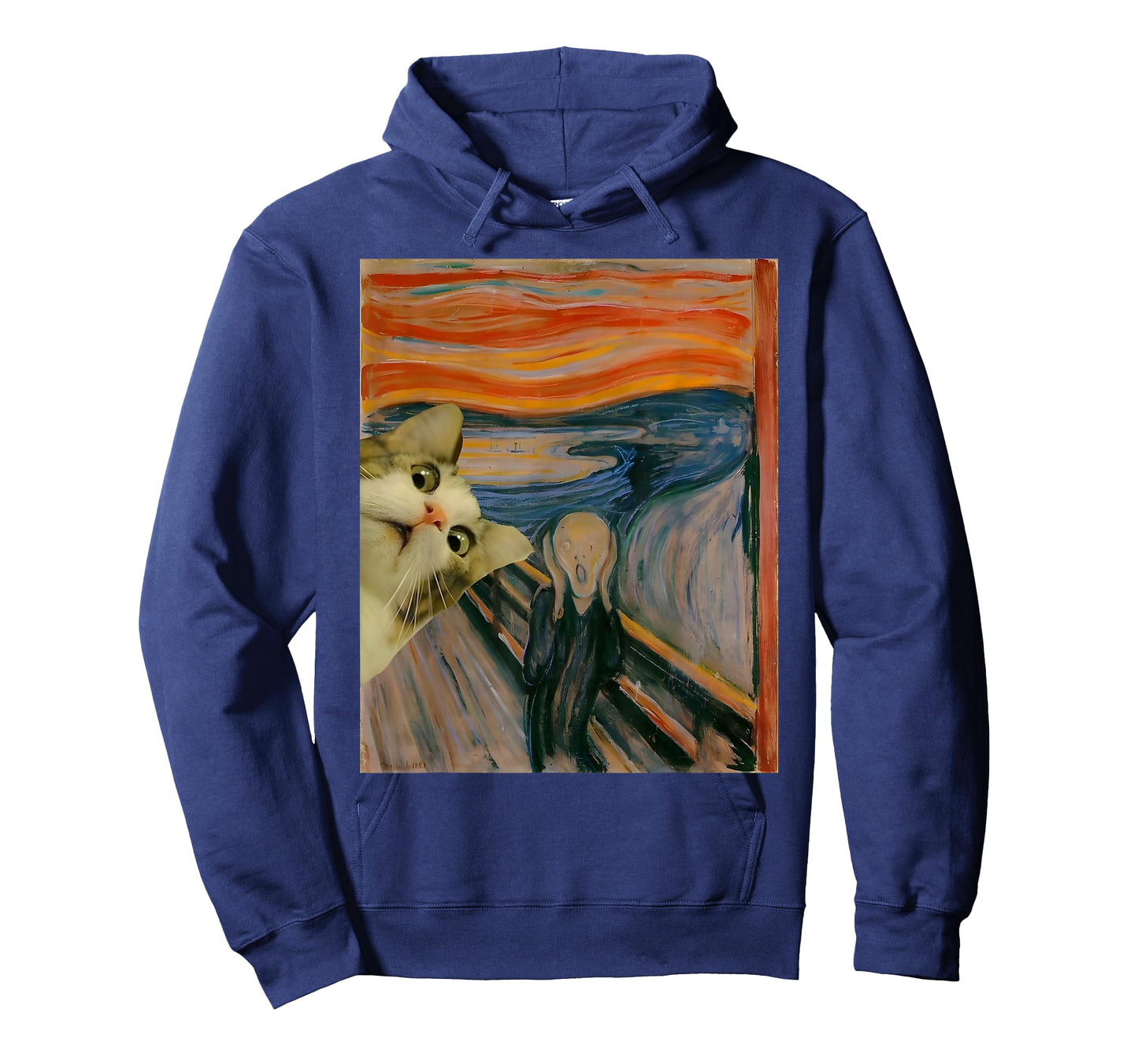 The Scream Cat by Munch Edvard Famous Painting Funny Cat Art T-Shirt