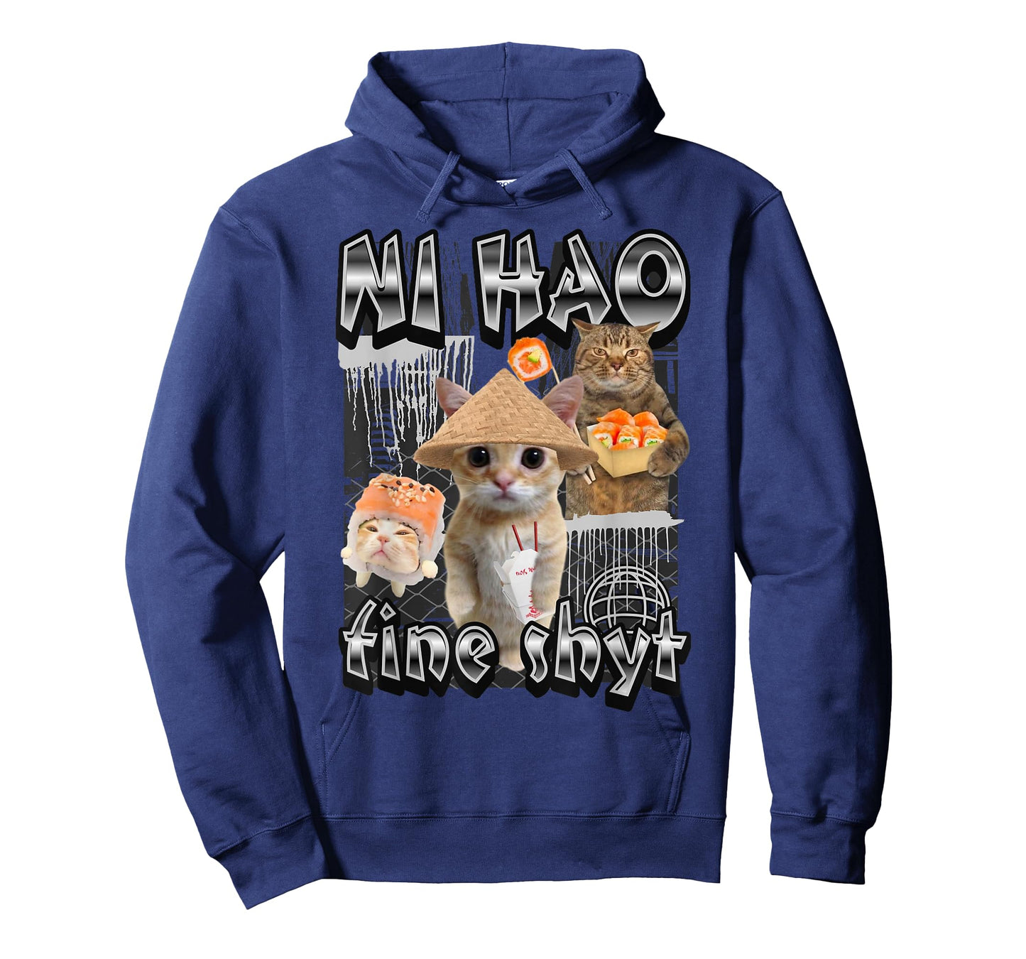 Funny Cat Meme Brain Red Gen Alpha Memes Asian Cat Meme T-Shirt