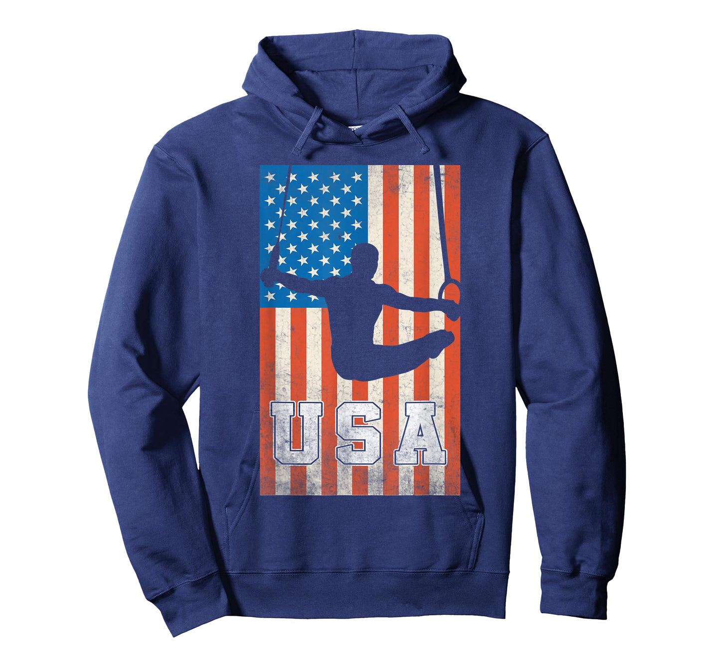 USA Gymnast Mens Gymnastics Team Athlete American Flag T-Shirt